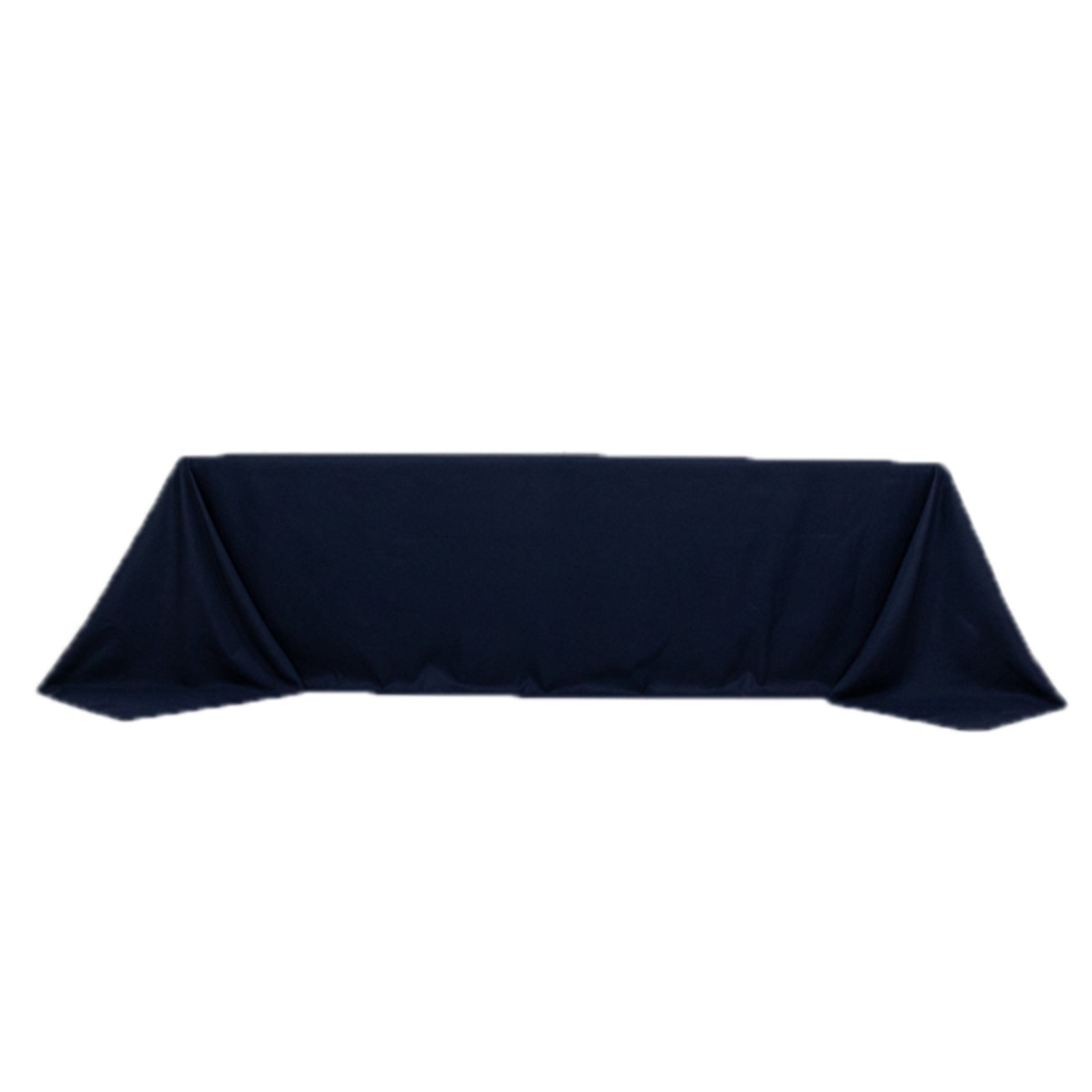 Fire Retardant Premium Polyester 90x156 Rectangular Tablecloth Navy Blue - High-Performance Seamless Table Cover