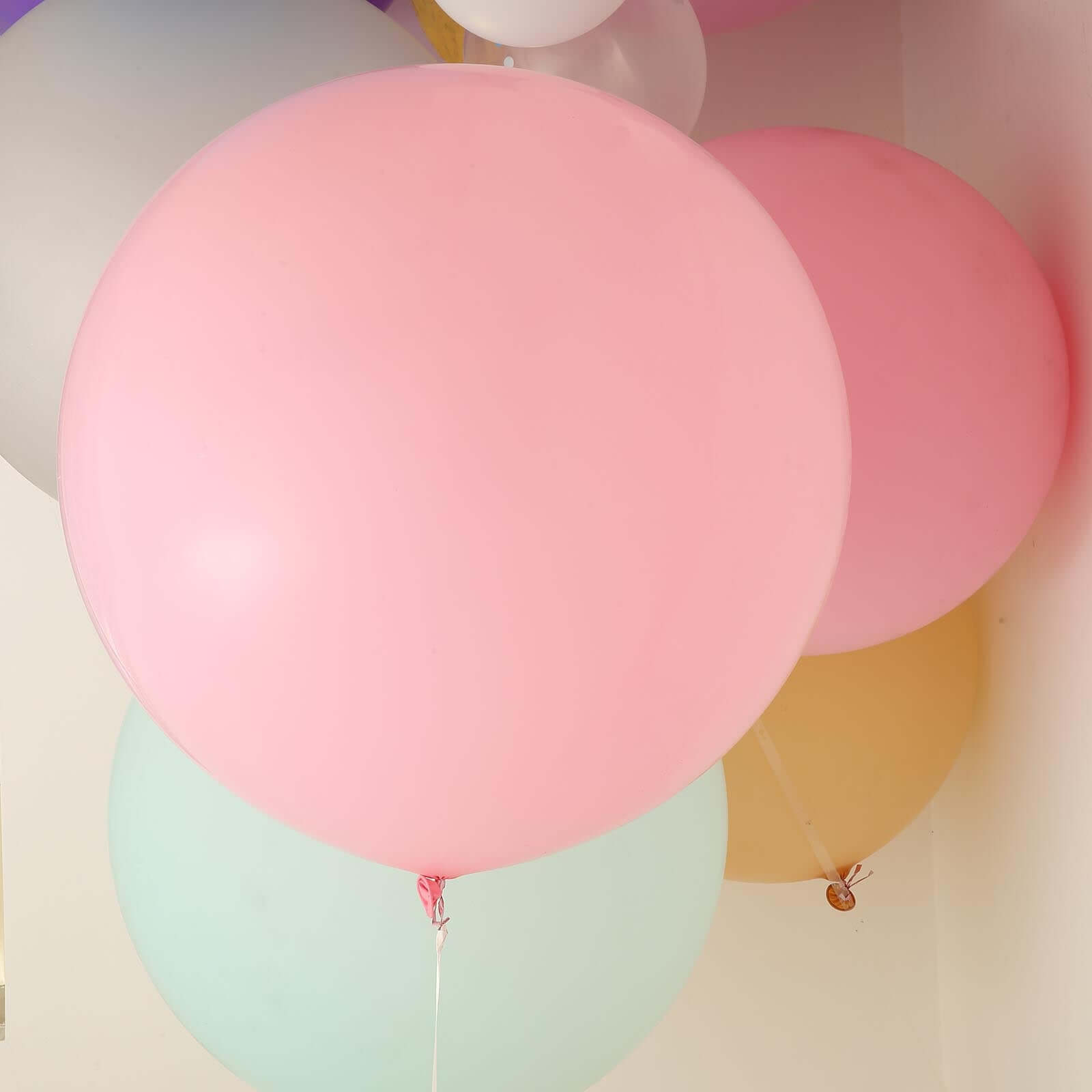 2 Pack 32 Large Matte Pastel Blush Helium or Air Latex Balloons