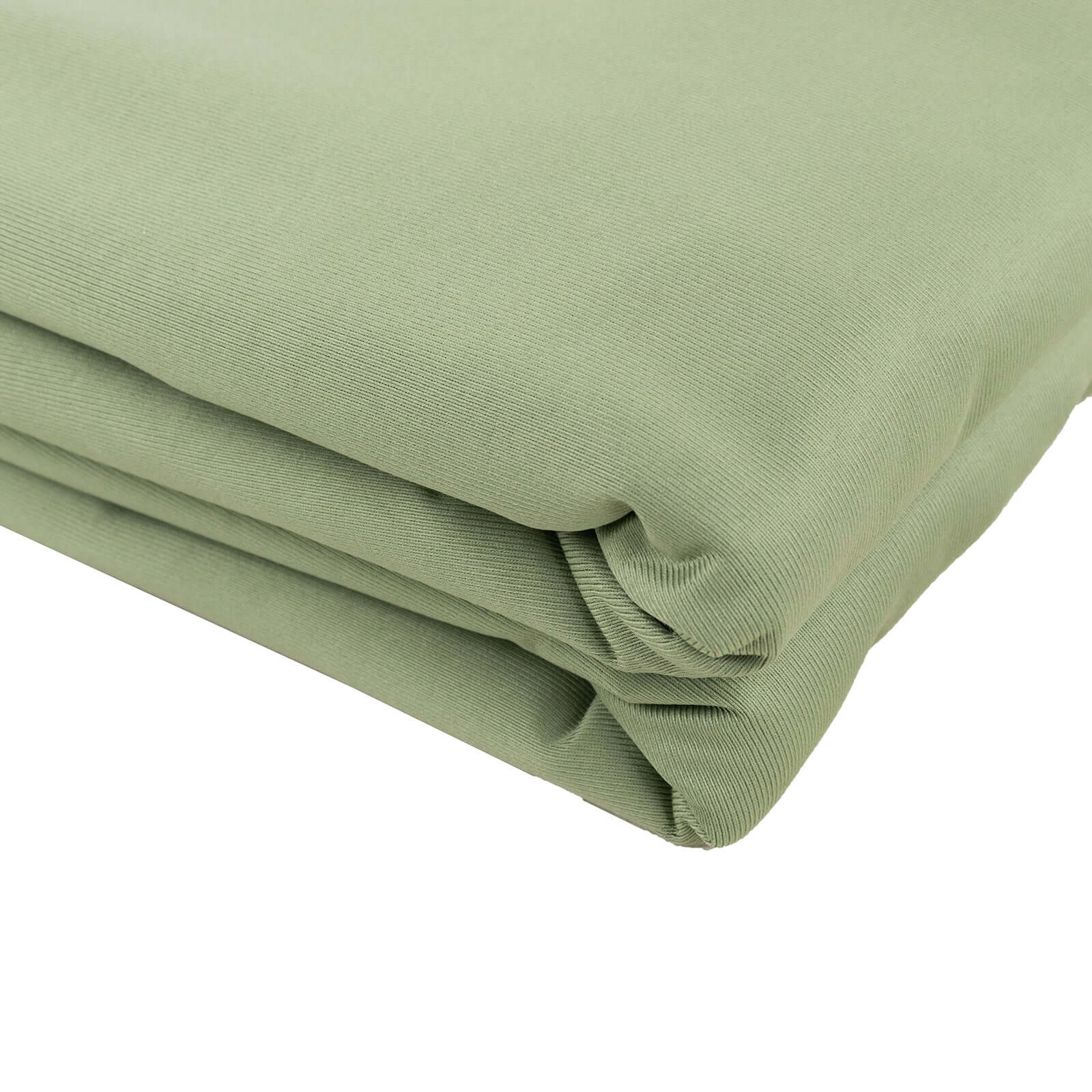 Premium Dusty Sage Green Scuba Polyester Fabric Roll, Wrinkle Free DIY Craft Fabric Bolt- 60x10 Yards