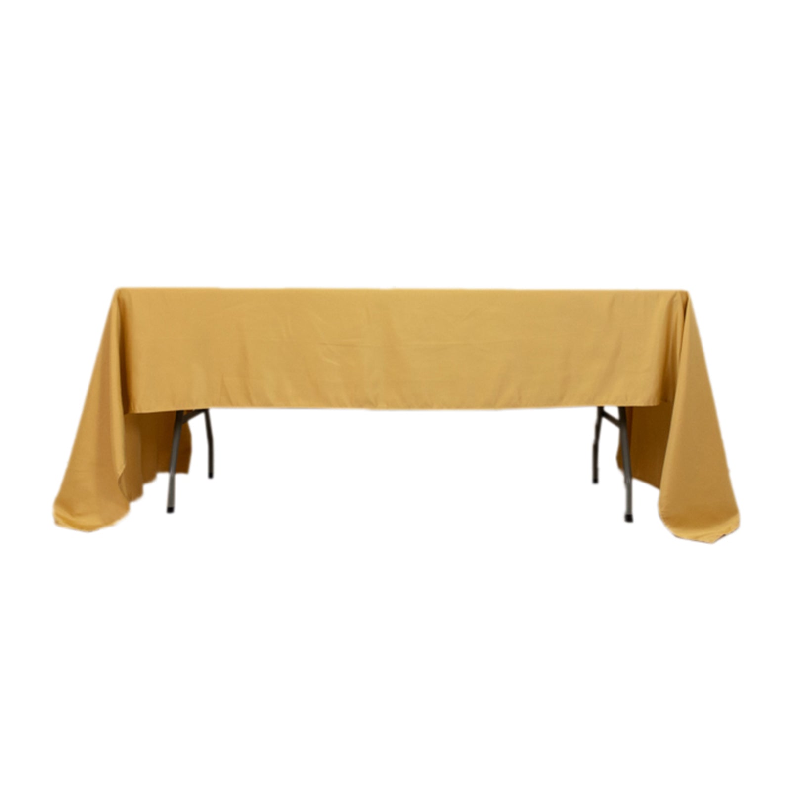 Lamour Satin 60x126 Rectangle Tablecloth Champagne - Soft & Silk-Like Table Cover