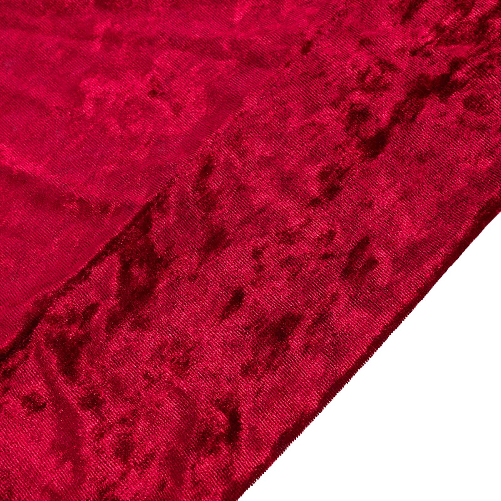 8ftx8ft Burgundy Premium Smooth Velvet Event Curtain Drapes, Privacy Backdrop Event Panel with Rod Pocket