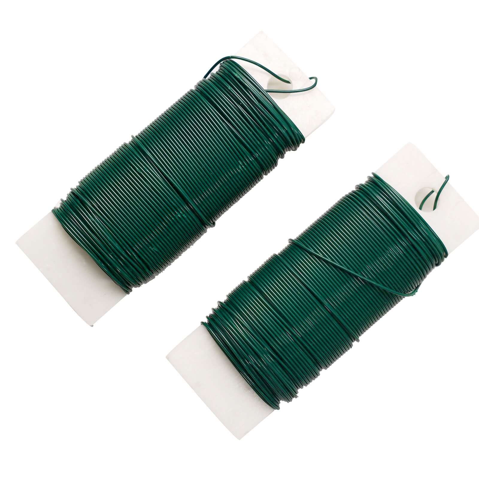 2 Pack 20 Gauge Green Floral Wire, DIY Craft Paddle Wire for Flower Arrangements - 38 Yards