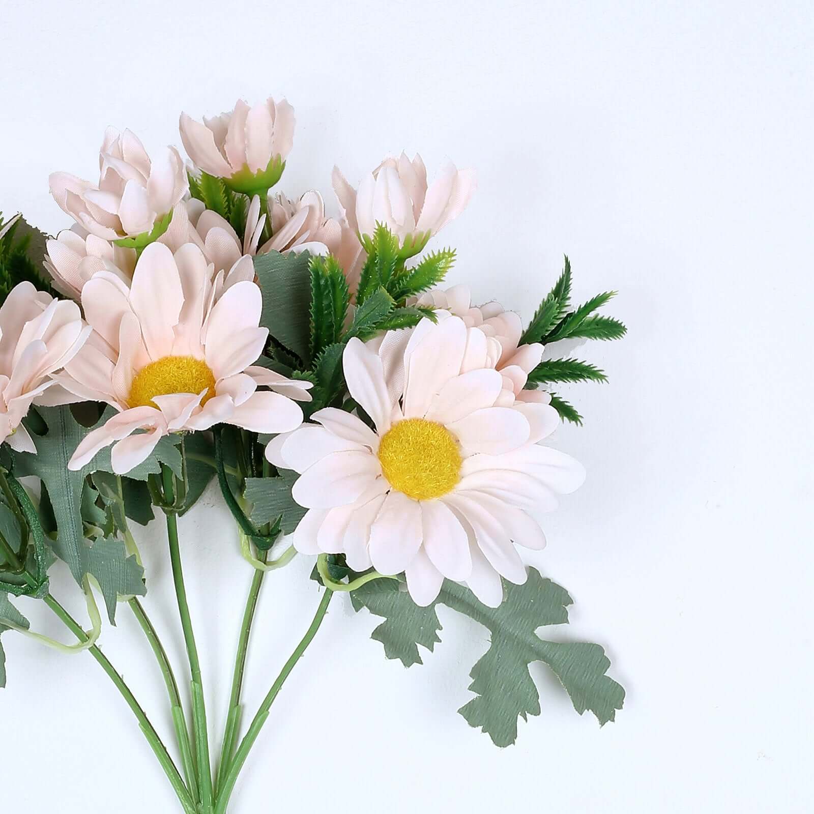 4 Bushes 11 Blush Artificial Silk Daisy Flower Bouquet Branches