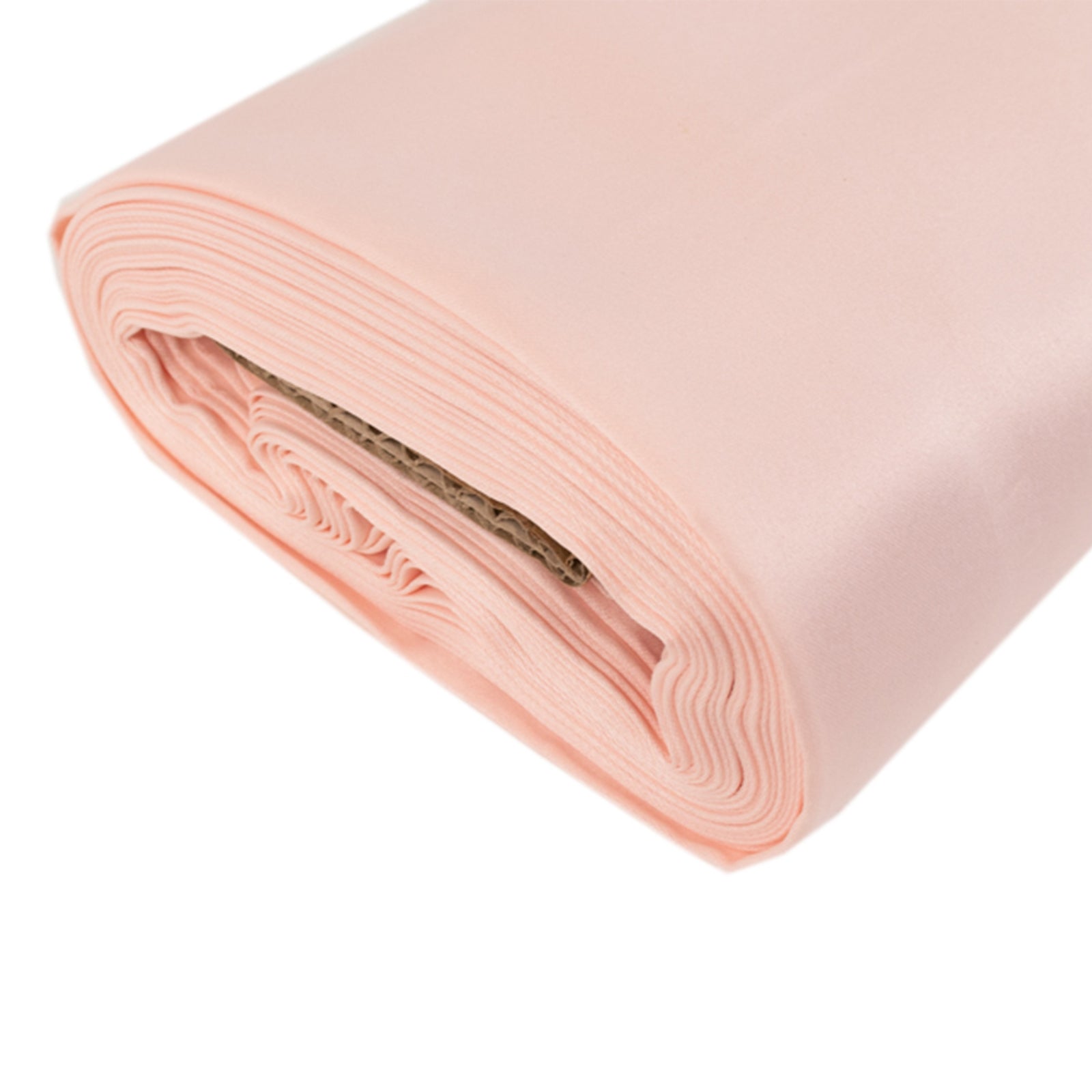 54x10 Yards Blush Lamour Satin Fabric Bolt, Heavy Matte Satin Fabric By The Yard