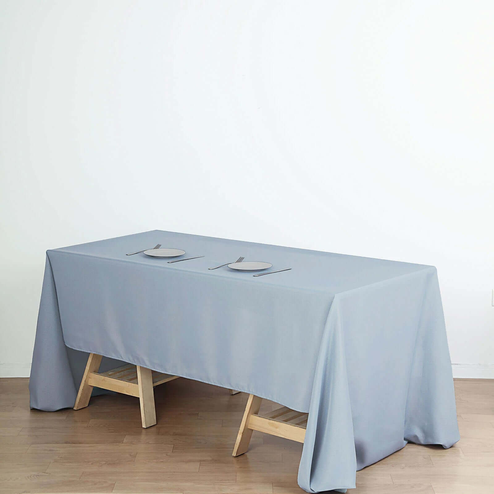 Polyester 60x126 Rectangle Tablecloth Dusty Blue - Wrinkle-Resistant Table Cover
