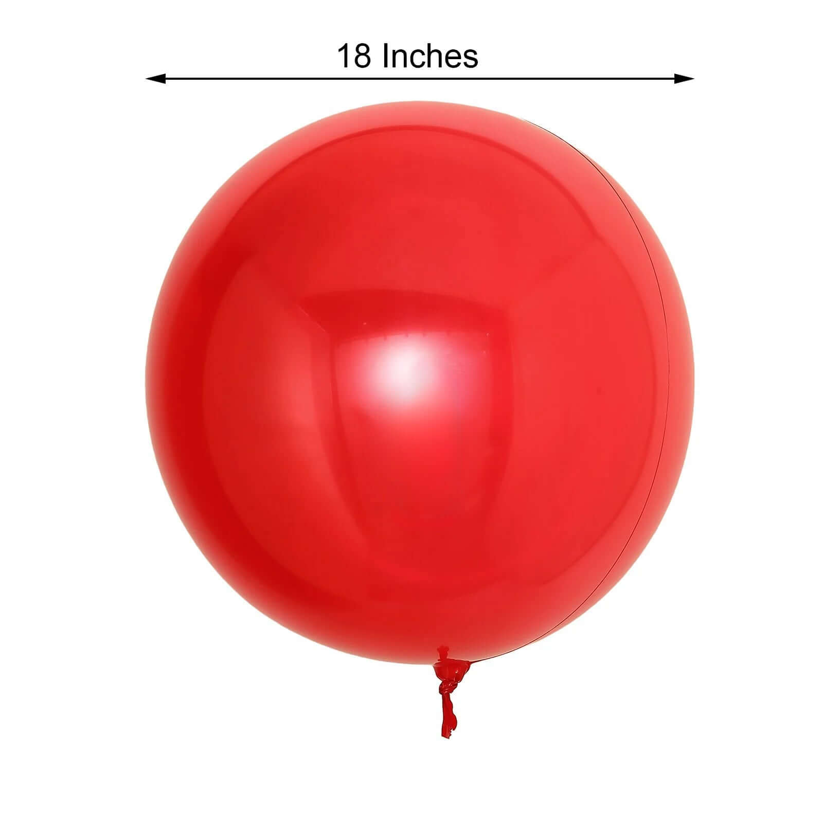 2 Pack 18 Shiny Red Reusable UV Protected Sphere Vinyl Balloons