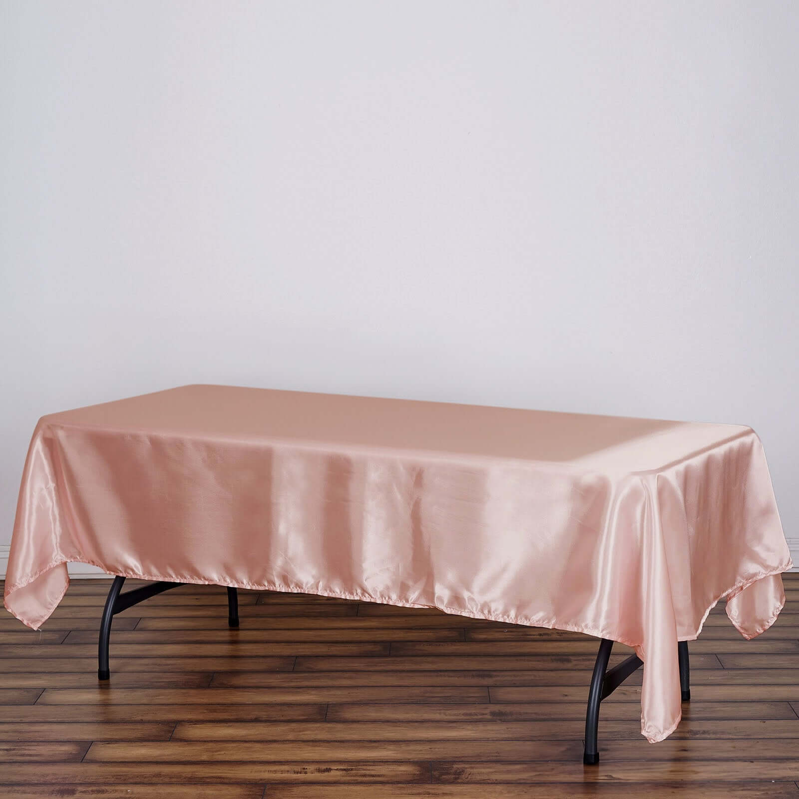 Satin Rectangular 60x102 Tablecloth Dusty Rose - Smooth and Lustrous Table Cover