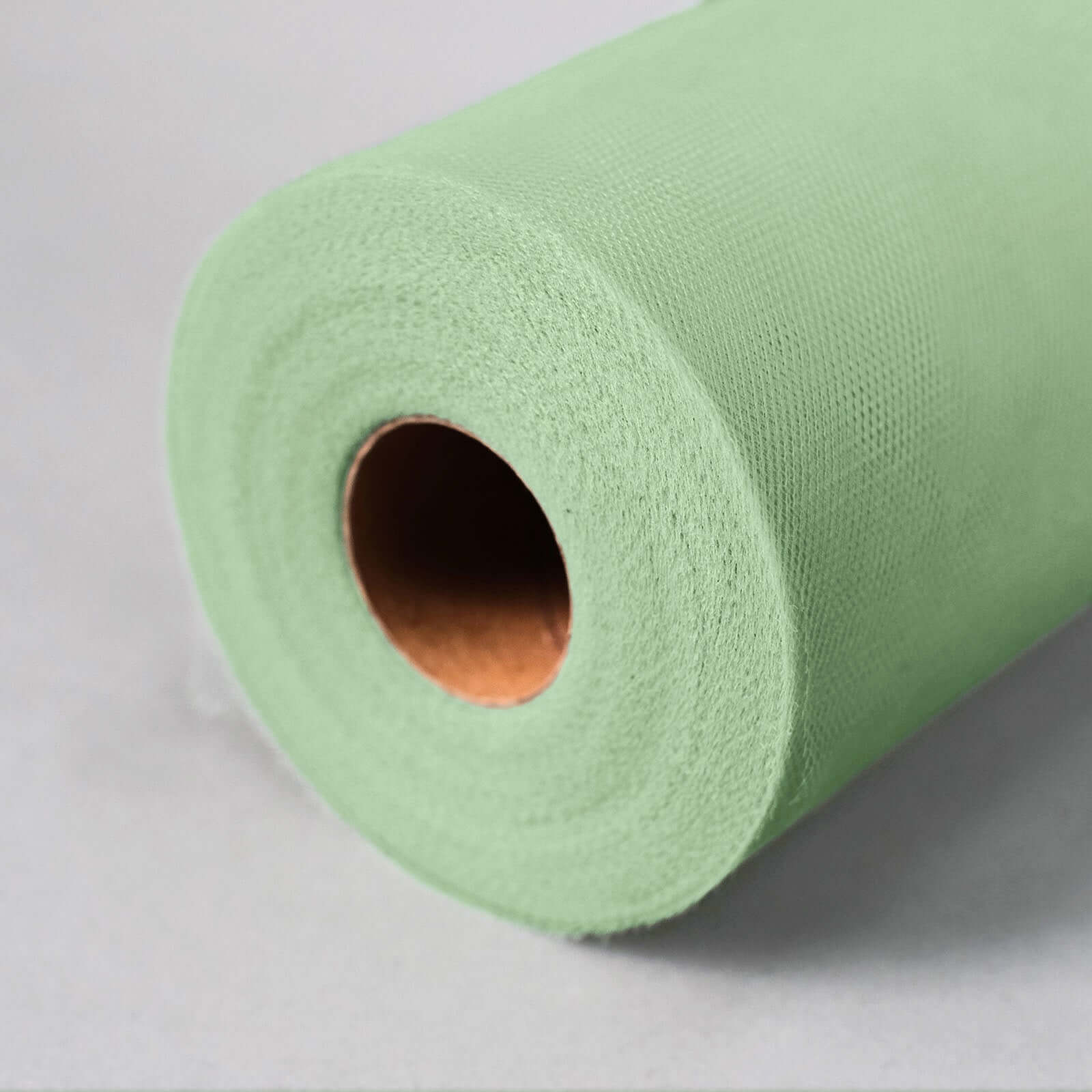 6x100 Yards Sage Green Tulle Fabric Bolt, Sheer Fabric Spool Roll For Crafts