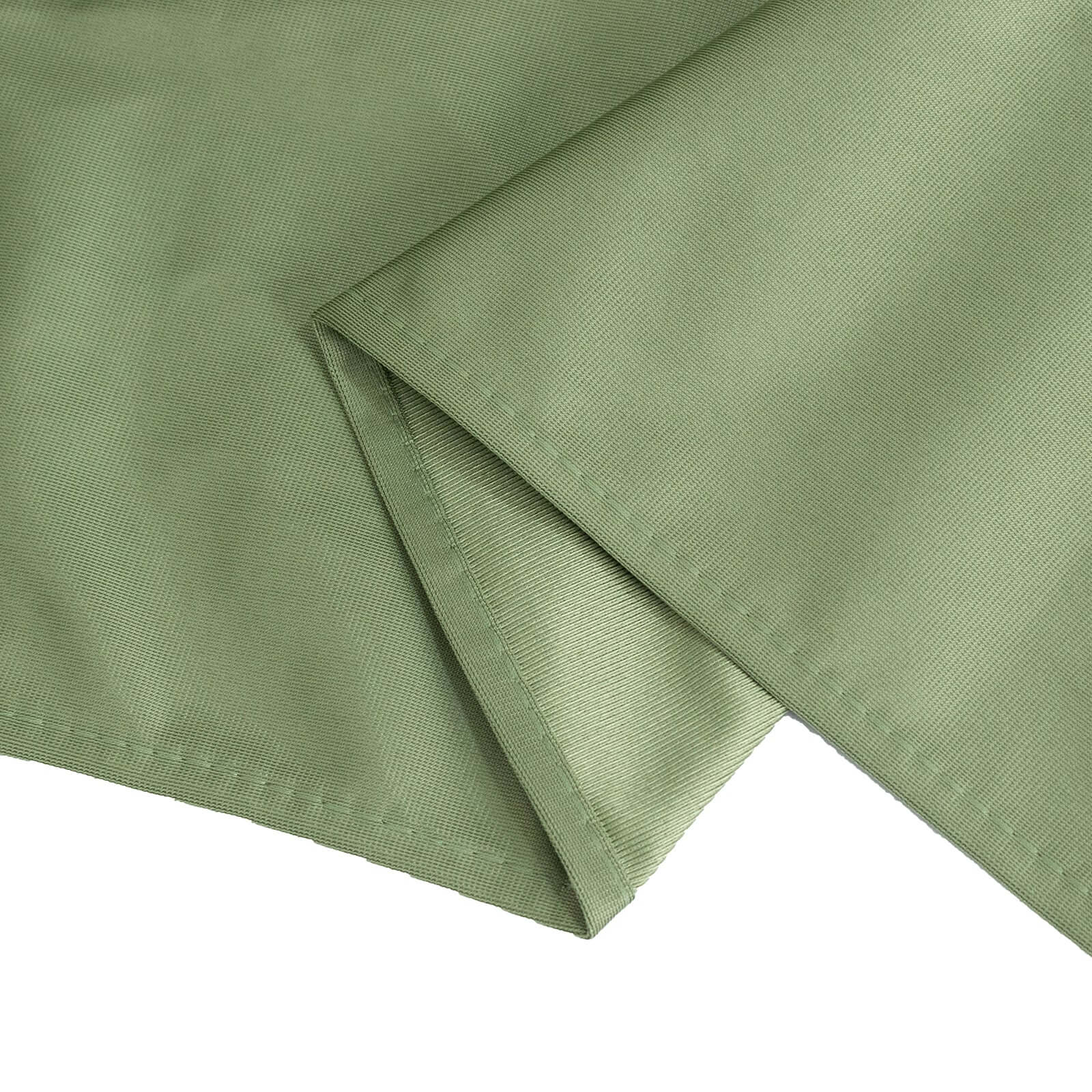 Premium Scuba Rectangular 90x156 Tablecloth Dusty Sage Green - Wrinkle Free, Stain Resistant & Seamless Table Cover