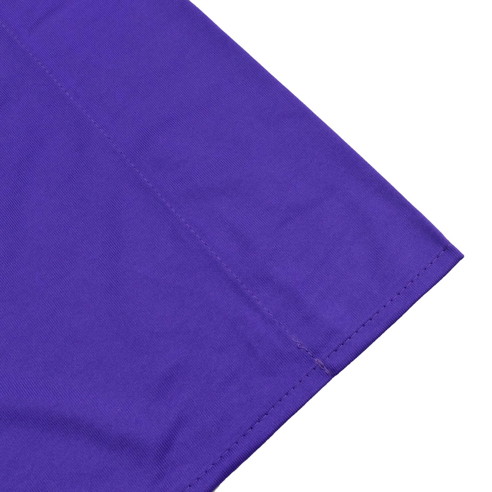 Purple Scuba Polyester Event Curtain Drapes, Durable Flame Resistant Backdrop Event Panel Wrinkle Free with Rod Pockets - 5ftx14ft