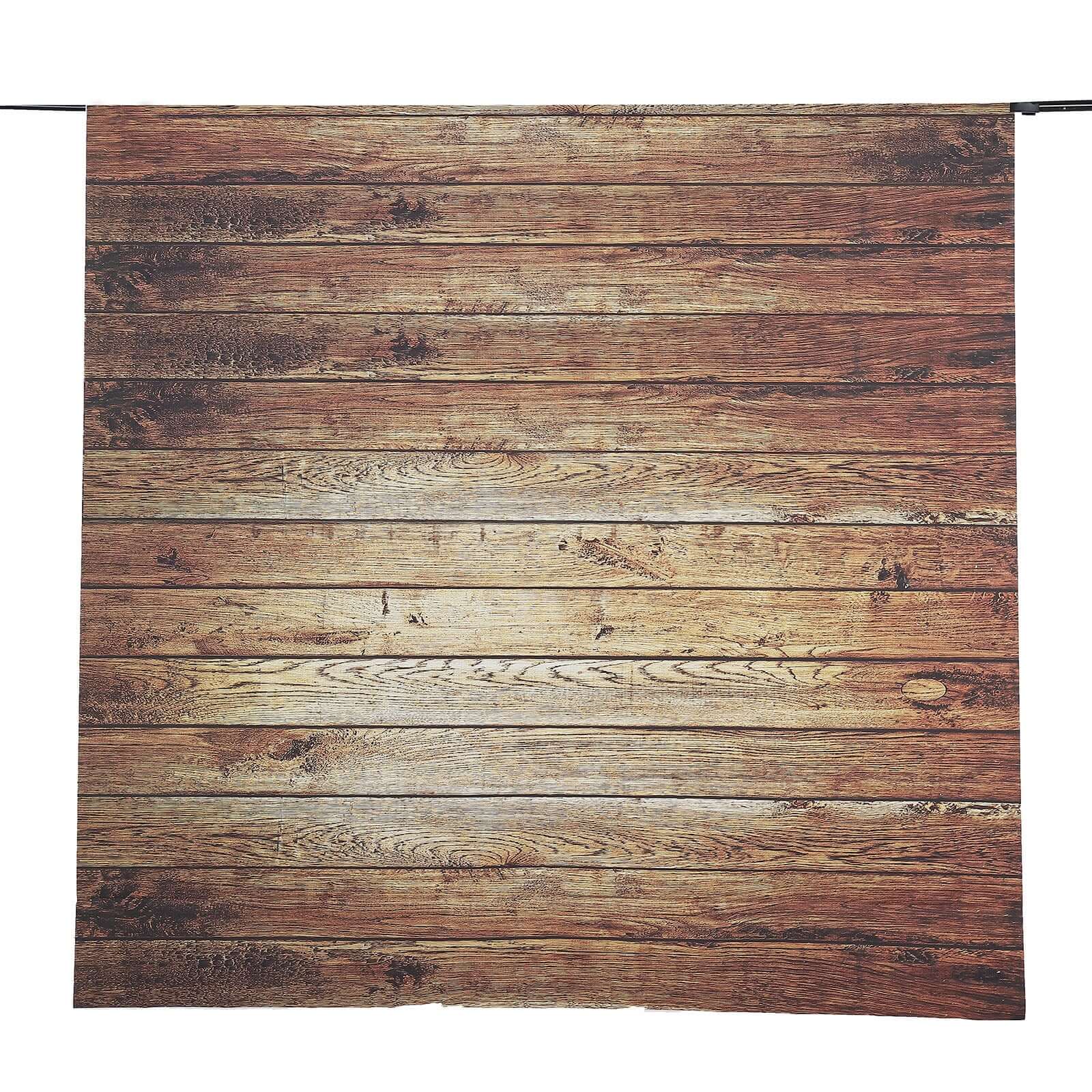 8ftx7ft Vintage Brown Wood Panel Vinyl Retro Photo Shoot Backdrop, Photography Background