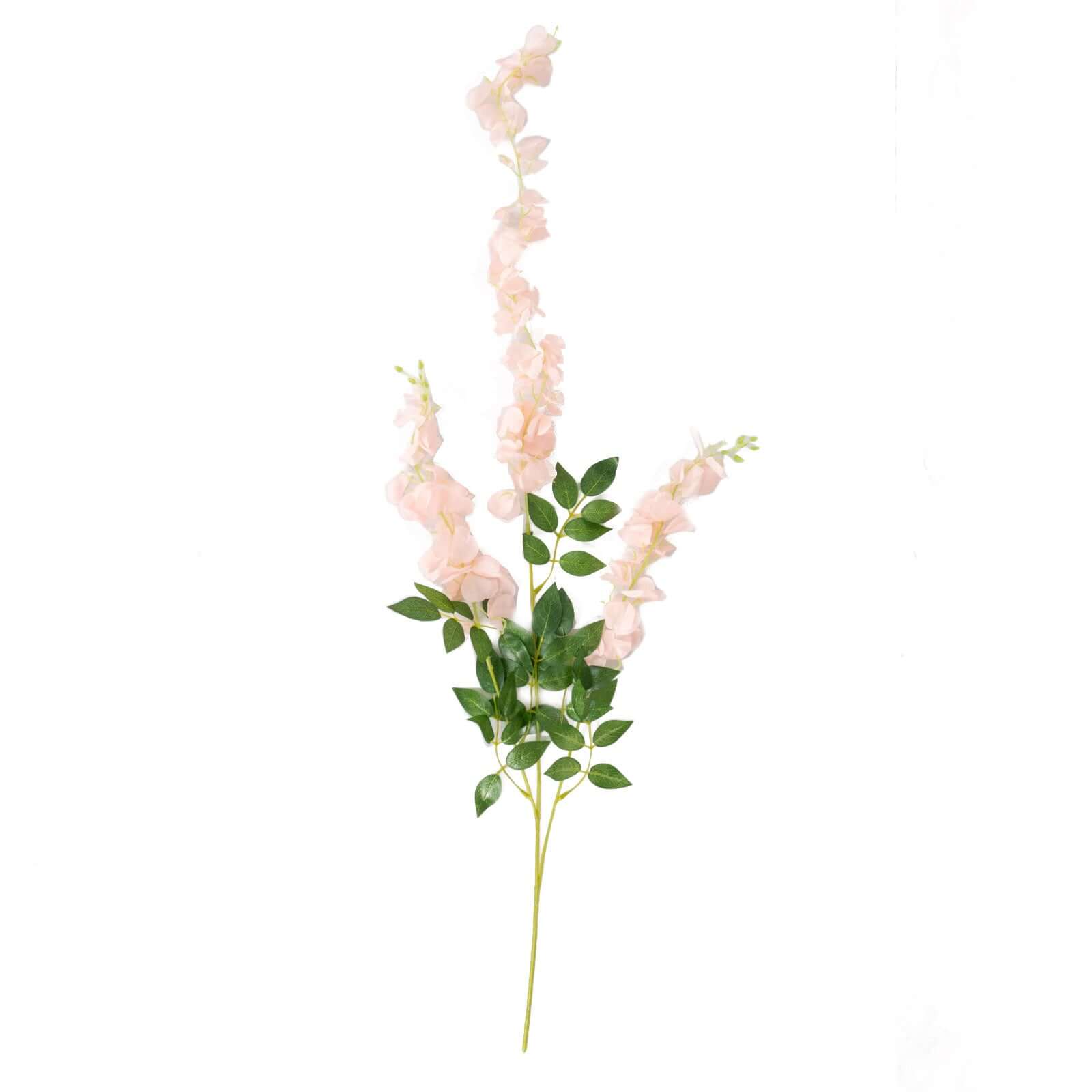 5 Pack 44 Silk Hanging Wisteria Flower Garland Vines in Blush, 3 Strands in 1 Bush