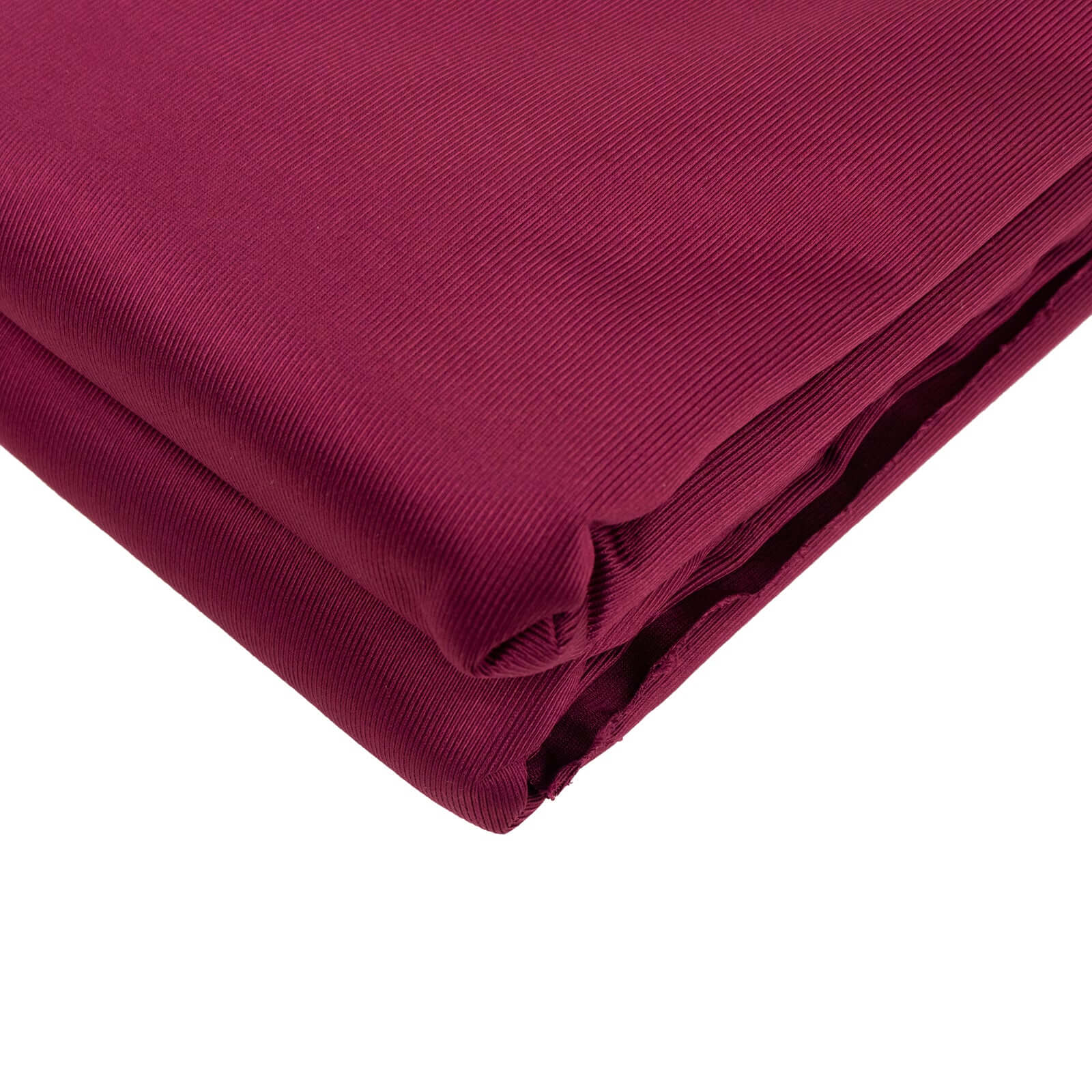 Premium Burgundy Scuba Polyester Fabric Roll, Wrinkle Free DIY Craft Fabric Bolt- 60x10 Yards