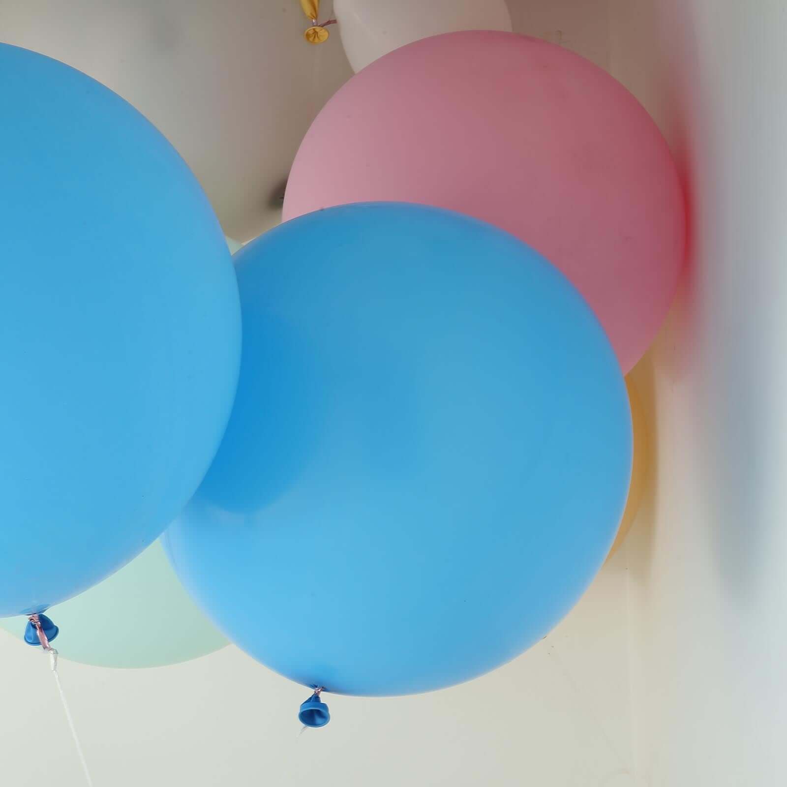 2 Pack 32 Large Matte Pastel Light Blue Helium Air Premium Latex Balloons