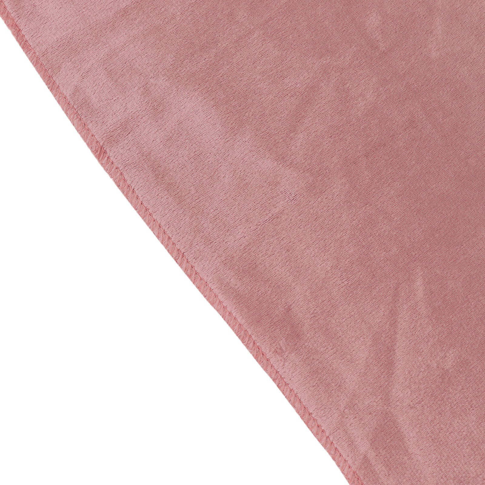 Velvet 72x72 Table Overlay Square Tablecloth Dusty Rose - Premium Soft Finish Table Topper