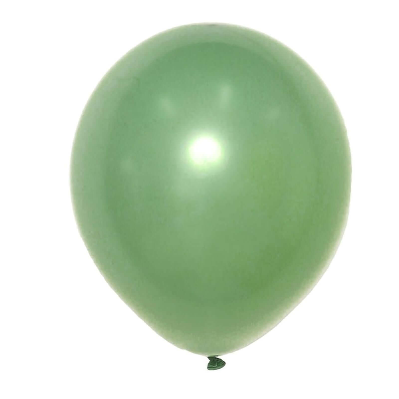 25 Pack 12 Matte Pastel Dusty Sage Green Helium Air Latex Party Balloons