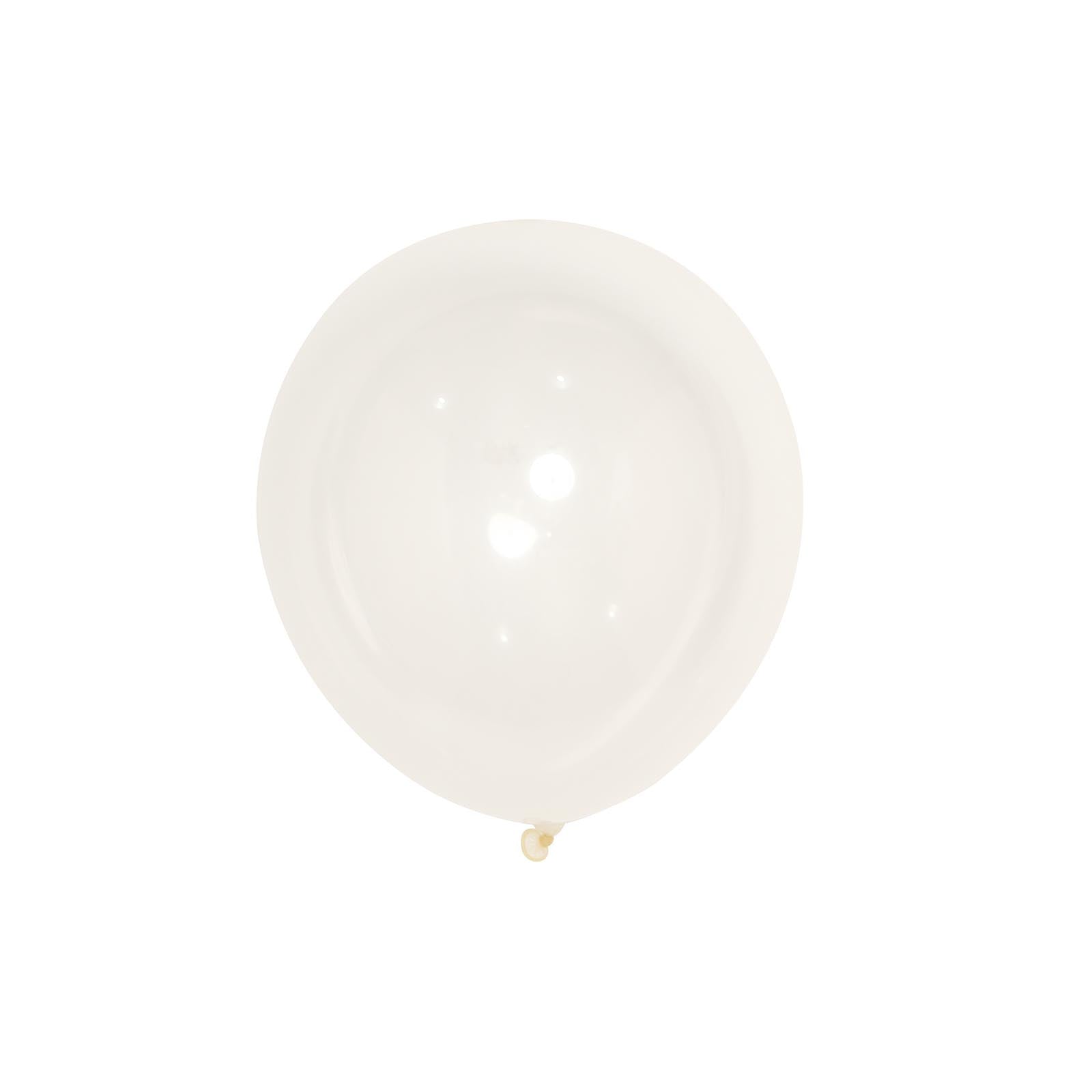 25 Pack 12 Shiny Pearl Clear Latex Helium, Air or Water Balloons