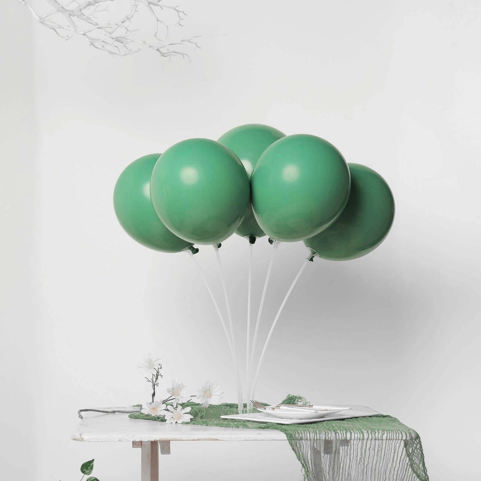 25 Pack 12 Olive Green Double Stuffed Prepacked Latex Balloons