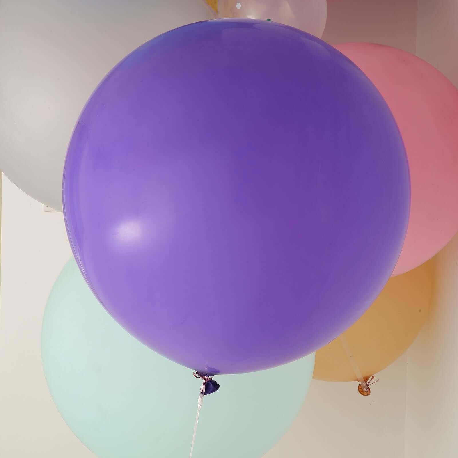 2 Pack 32 Large Matte Purple Helium or Air Premium Latex Balloons