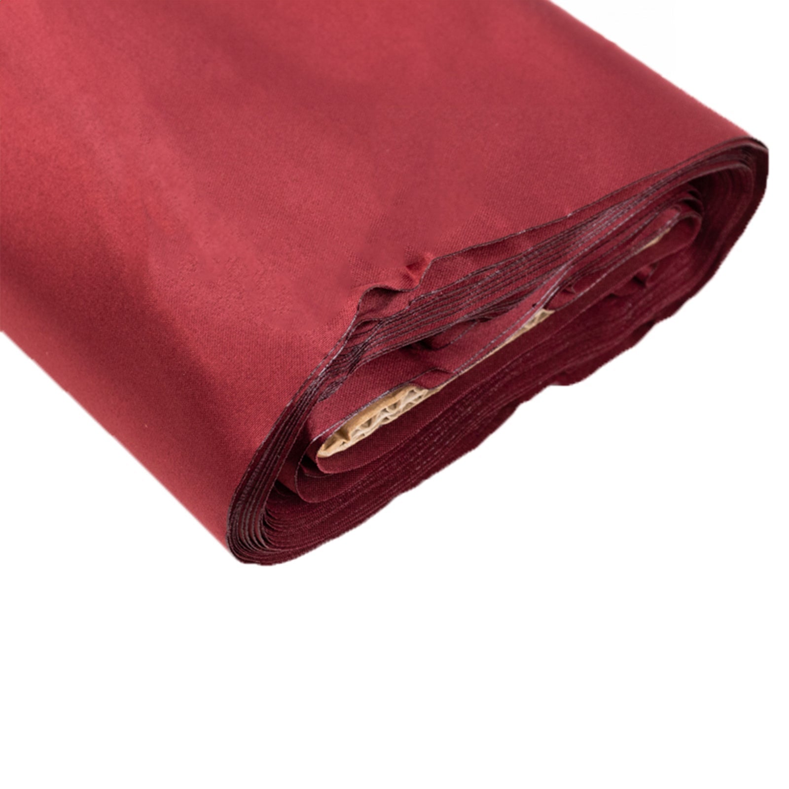 54x10 Yards Burgundy Lamour Satin Fabric Bolt, Heavy Matte Satin Fabric By The Yard