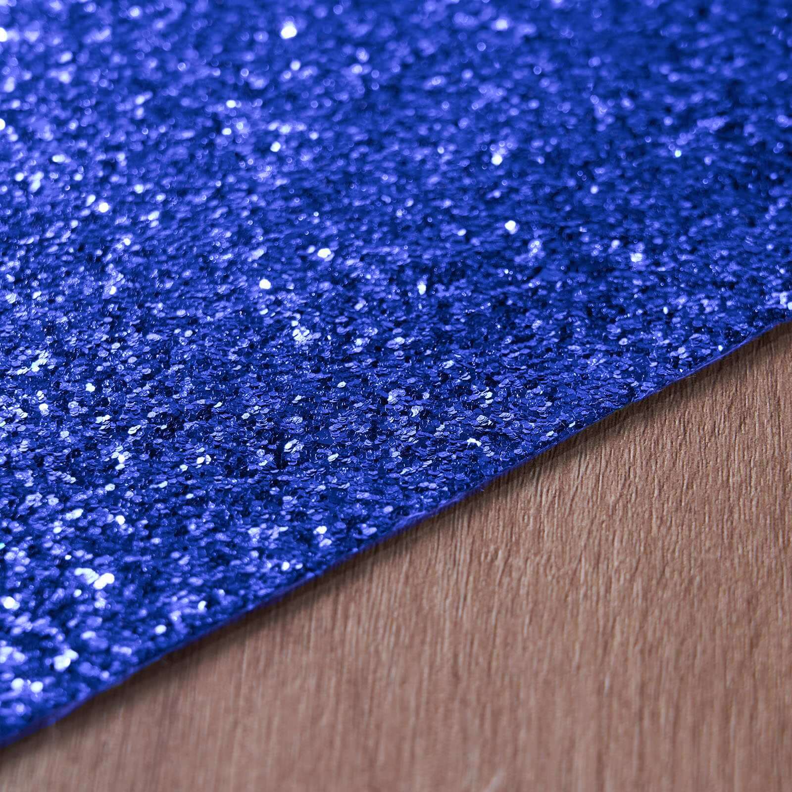 6-Pack Placemats Glitter Design Royal Blue Sparkle Rectangle - Non-Slip Decorative Dining Table Mats 12x18