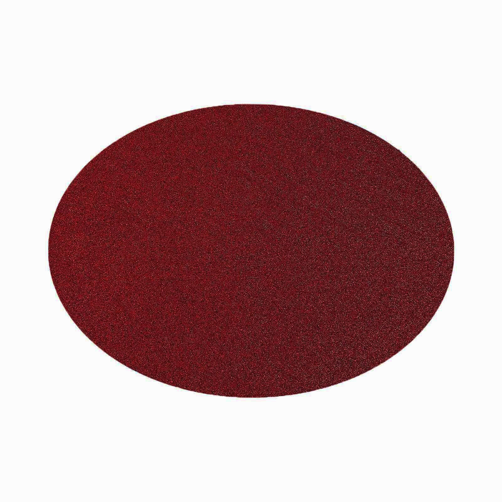 6-Pack Placemats Glitter Design Burgundy Sparkle Oval - Non-Slip Decorative Table Mats for Dining 12x18