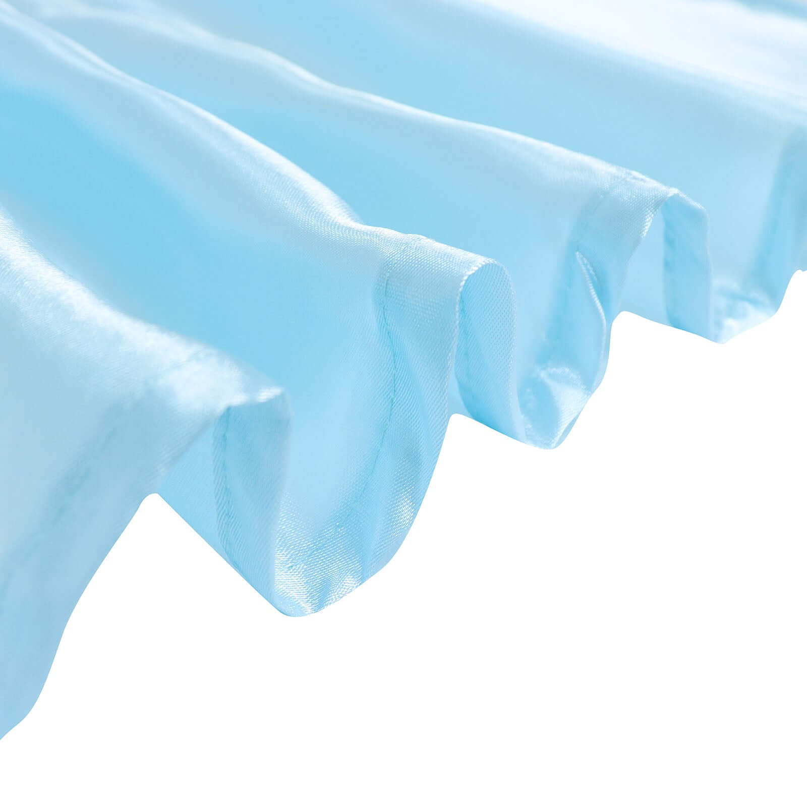 Satin Rectangular 60x102 Tablecloth Light Blue - Smooth and Lustrous Table Cover