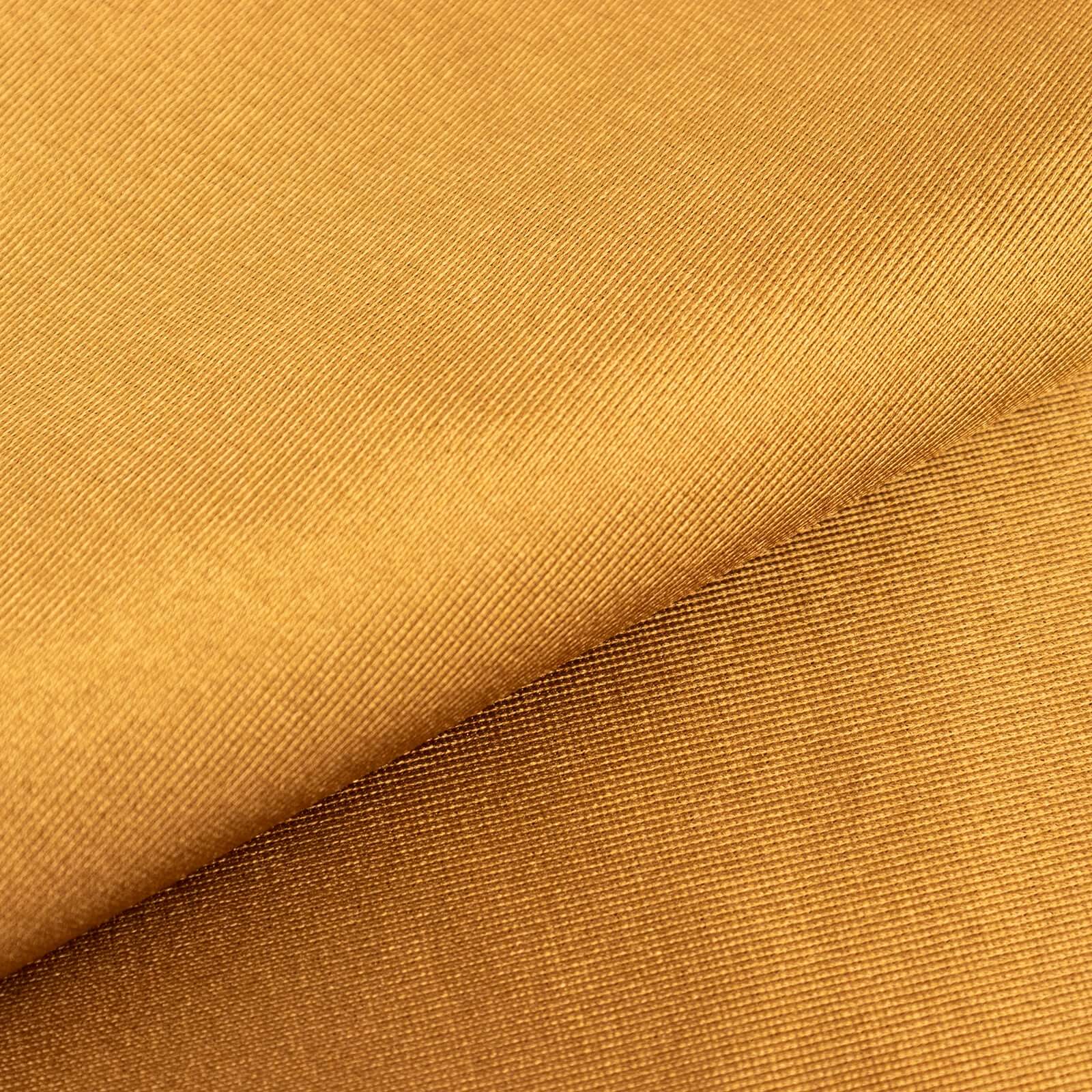 Shimmer Gold Premium Scuba Polyester Fabric Roll, Wrinkle Free DIY Craft Fabric Bolt- 60x10 Yards