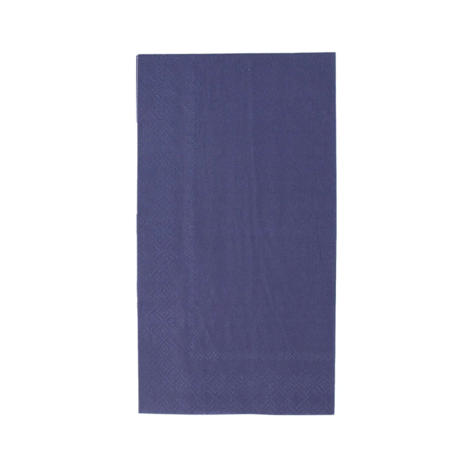 50-Pack Paper Napkins Soft Navy Blue - Disposable 2-Ply Cocktail and Beverage Napkins for Weddings