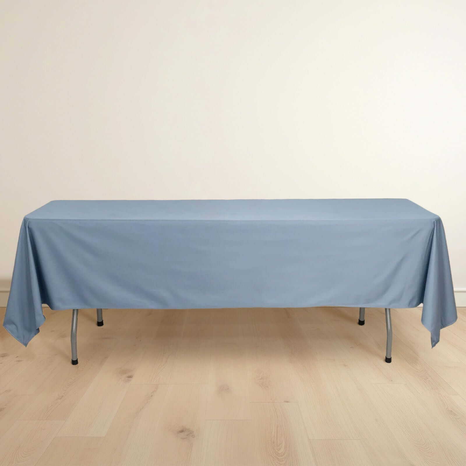 Premium Scuba Rectangular 60x102 Tablecloth Dusty Blue - Wrinkle Free & Stain Resistant Table Cover