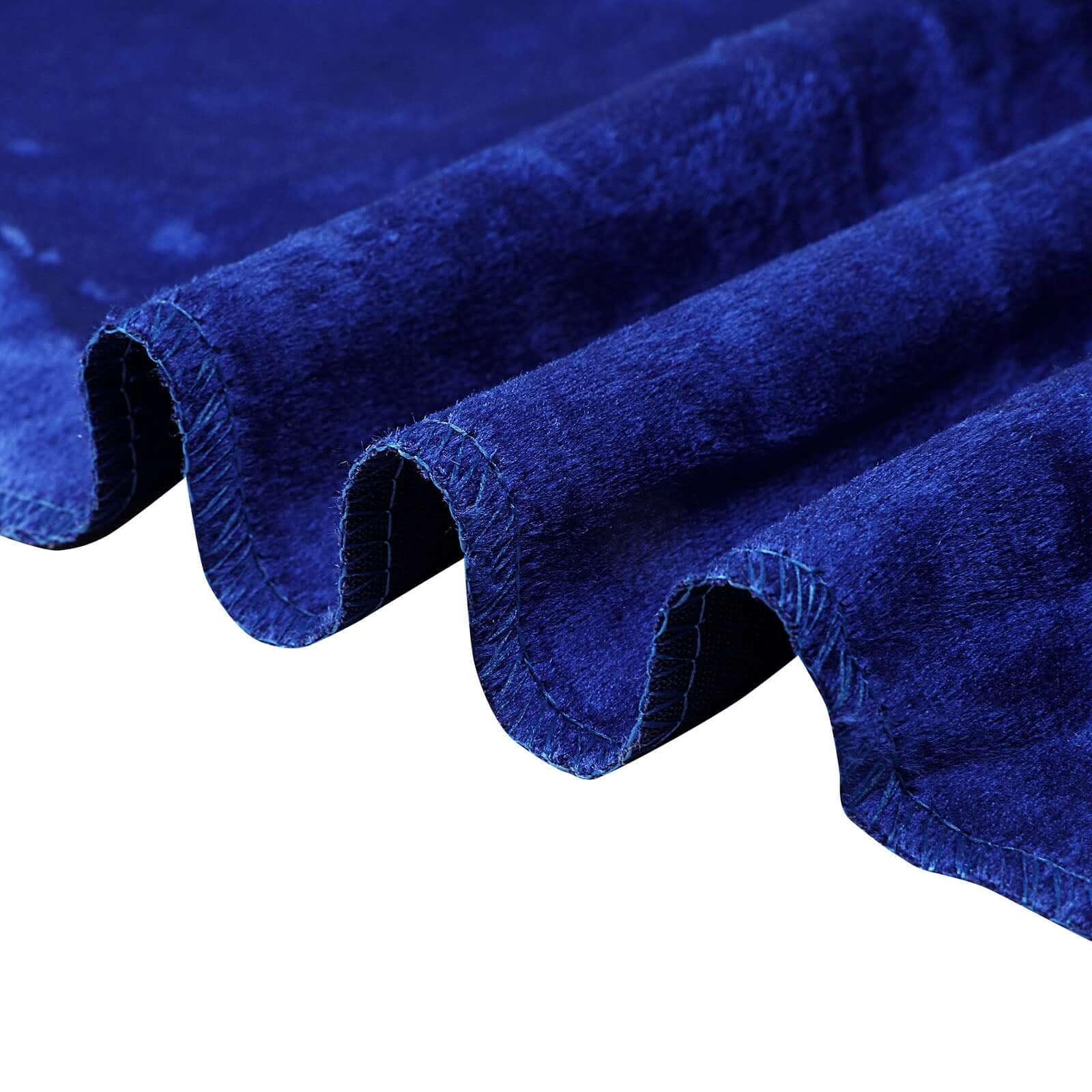 8ftx8ft Royal Blue Premium Smooth Velvet Event Curtain Drapes, Privacy Backdrop Event Panel with Rod Pocket