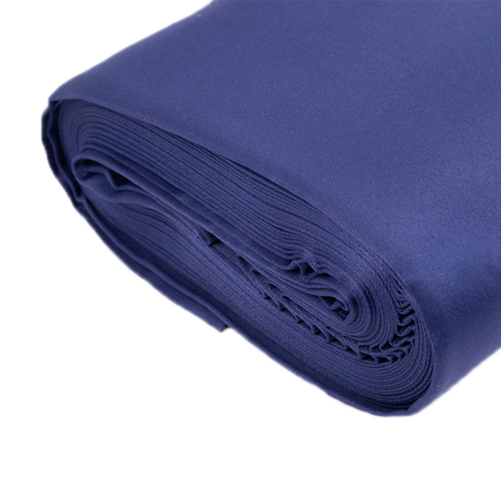 54x10 Yards Navy Blue Lamour Satin Fabric Bolt, Heavy Matte Satin Fabric By The Yard