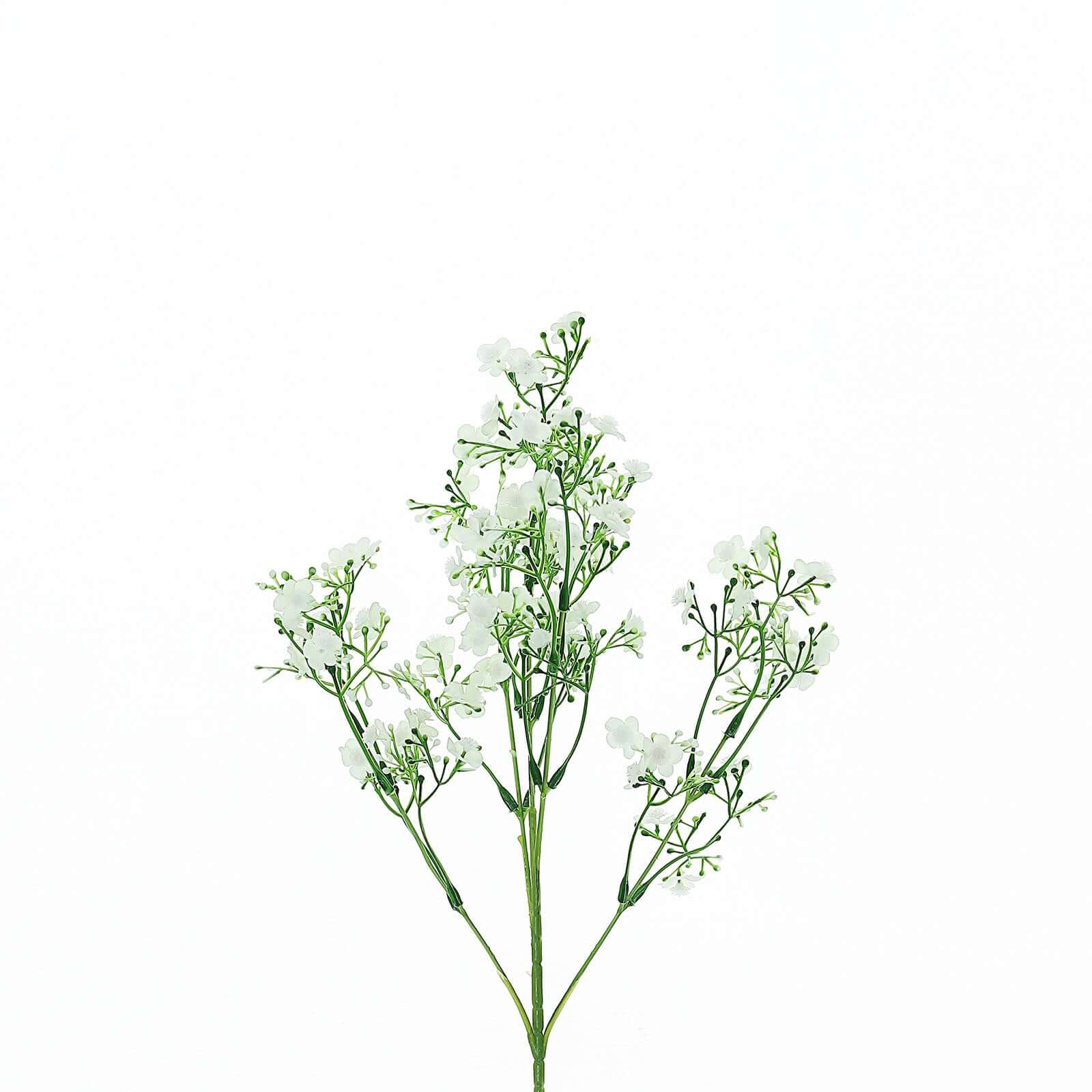 4 Stems 27 White Artificial Silk Babys Breath Gypsophila Flowers