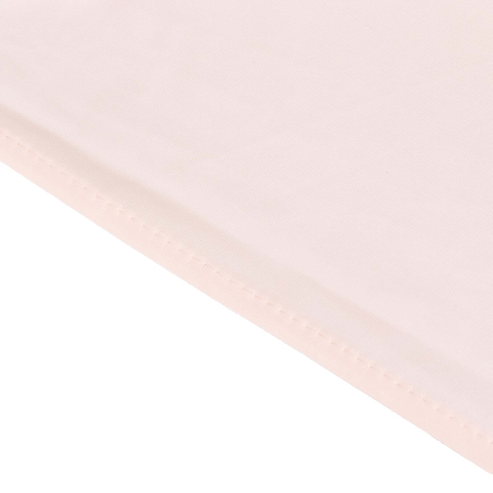 Premium Scuba 70x70 Table Overlay Square Tablecloth Blush - Wrinkle Free & Stain Resistant Table Cover