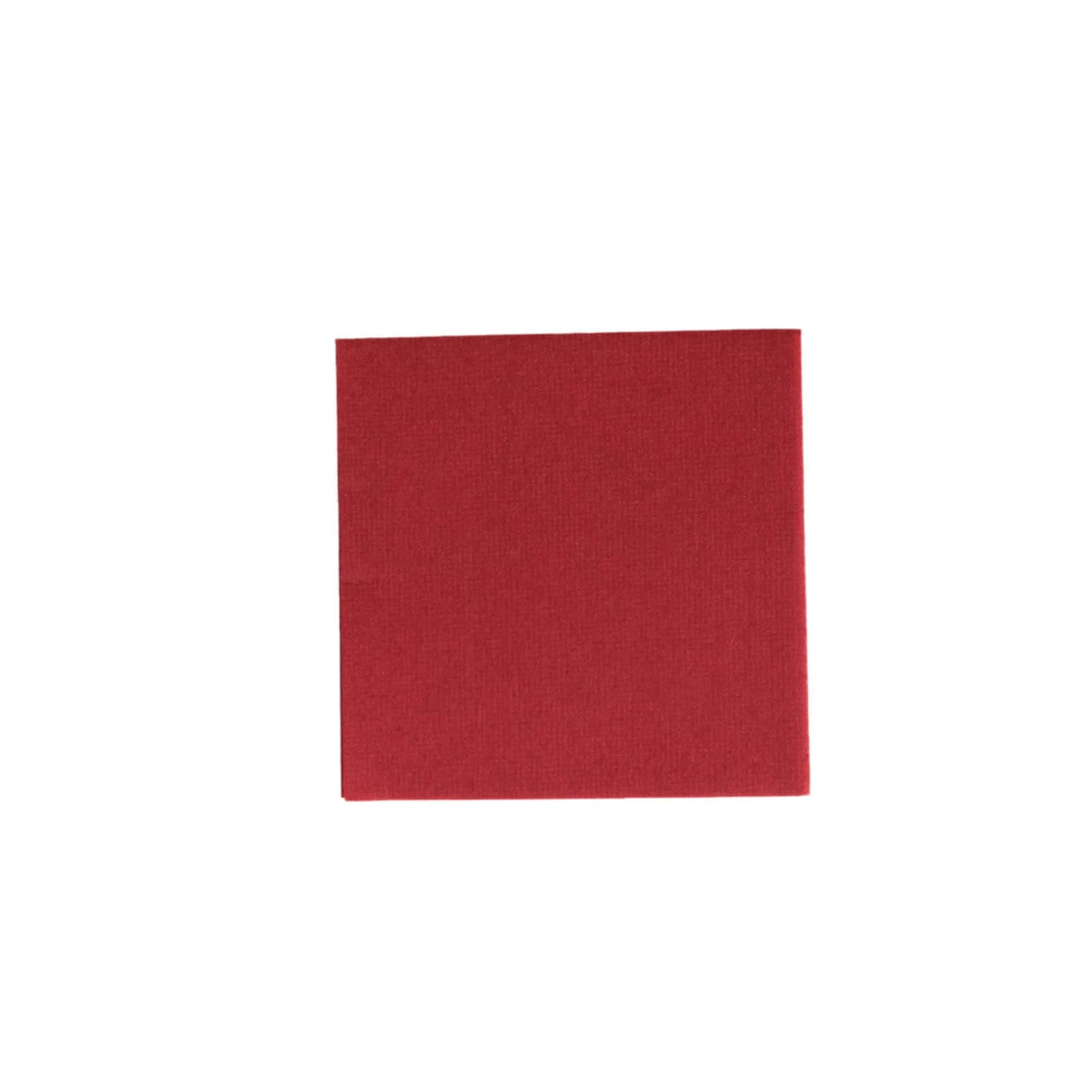 20-Pack Paper Linen-Like Cocktail Napkins Burgundy - Disposable 5x5 Airlaid Soft Napkins