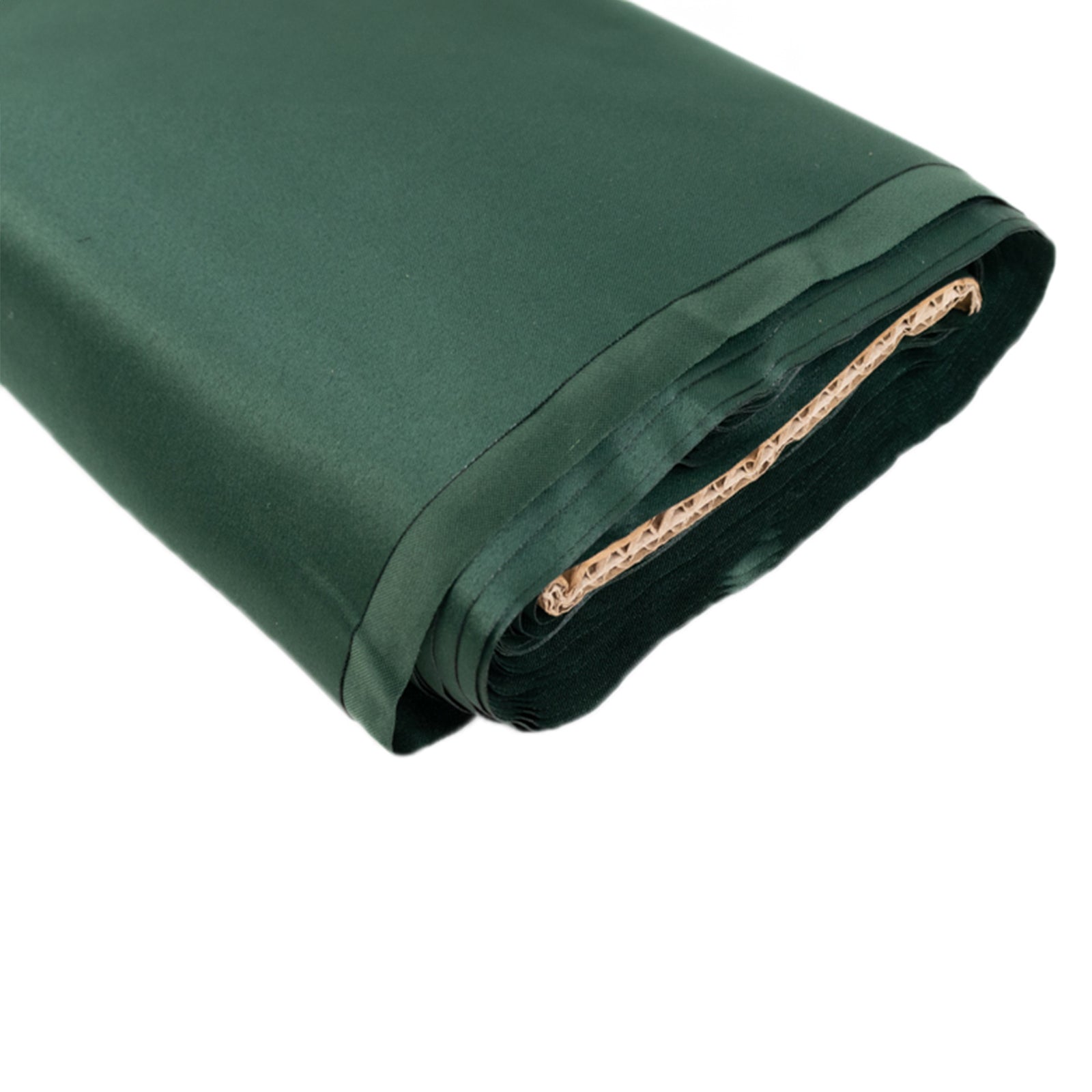 54x10 Yards Hunter Emerald Green Lamour Satin Fabric Bolt, Heavy Matte Satin Fabric By The Yard