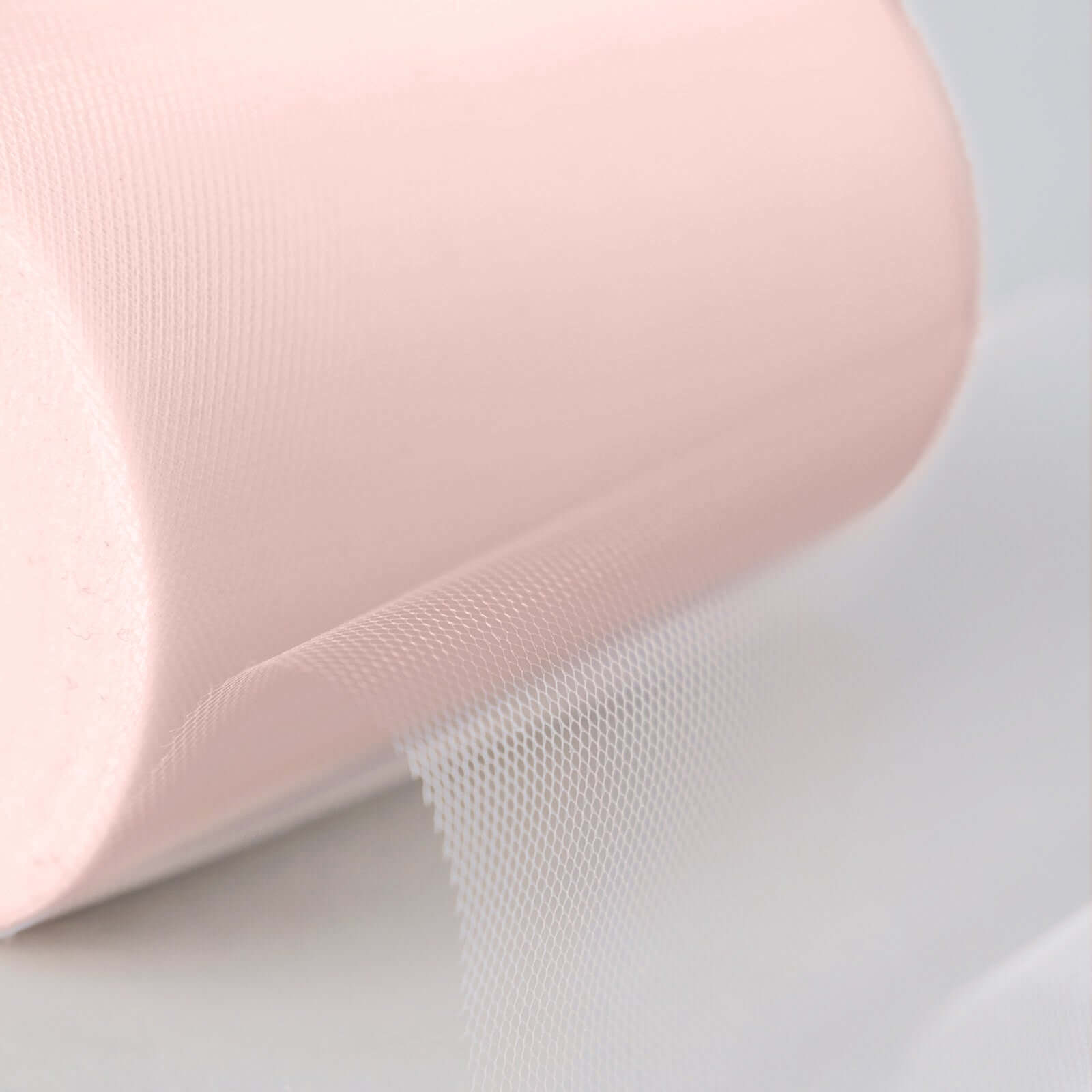 6x100 Yards Blush Tulle Fabric Bolt, Sheer Fabric Spool Roll For Crafts