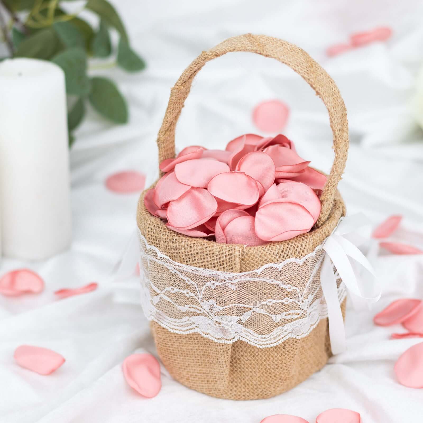 400-Pack Rose Petals Life-Like Flower Confetti Dusty Rose Matte Silk Round - Perfect for Event Tables 2