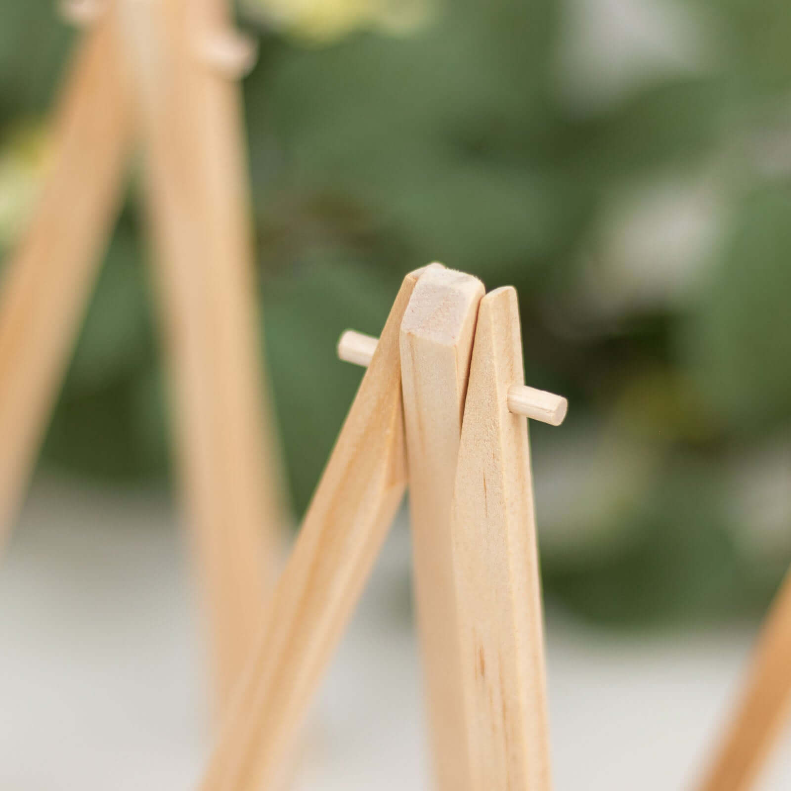 10-Pack Wooden Display Easel Stands DIY Mini Design Natural - Rustic Place Card Table Number Holders 5