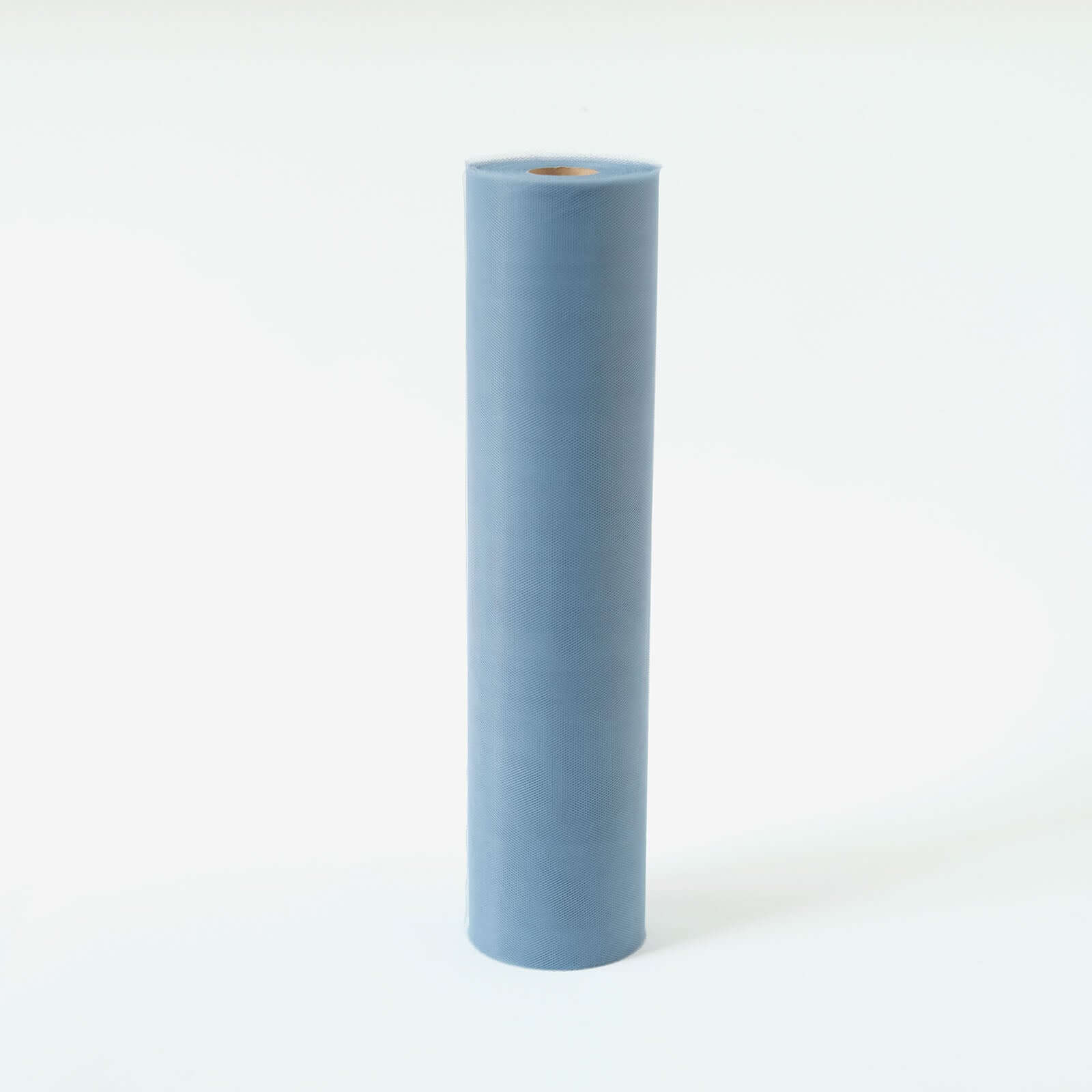 18x100 Yards Dusty Blue Tulle Fabric Bolt, Sheer Fabric Spool Roll For Crafts