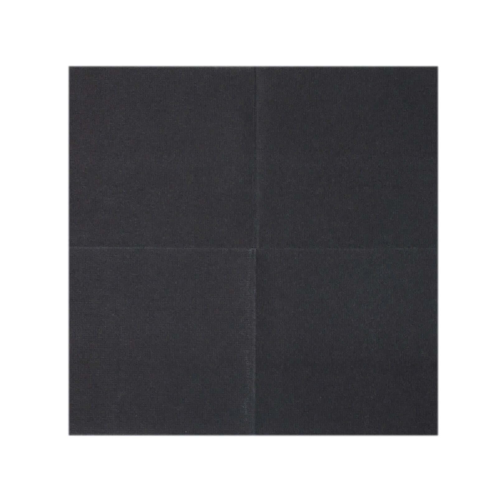 20-Pack Paper Linen-Like Cocktail Napkins Black - Disposable 5x5 Airlaid Soft Napkins for Events