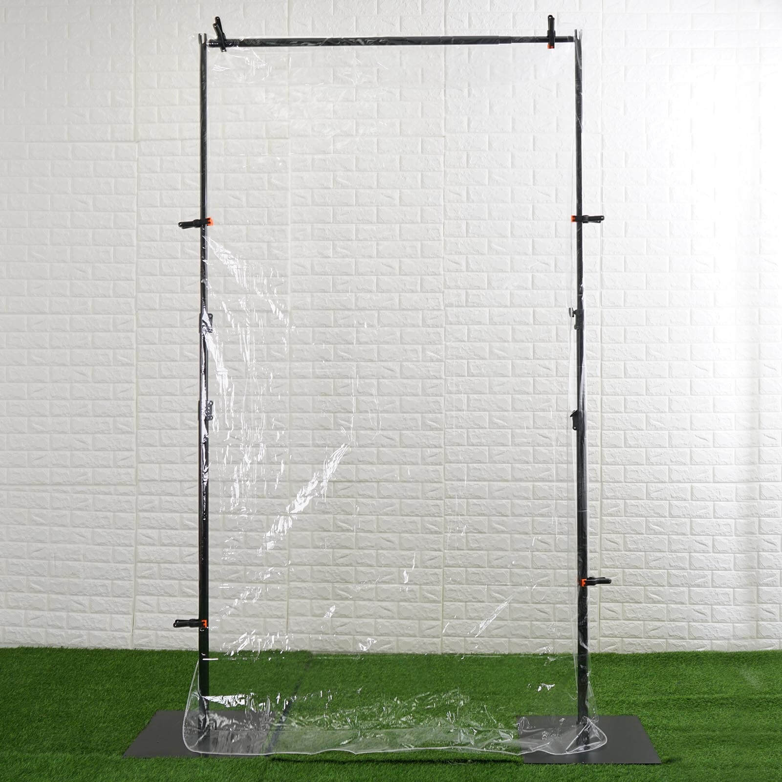 5ft x 9ft Clear Portable Isolation Wall Kit, Floor Standing Sneeze Guard