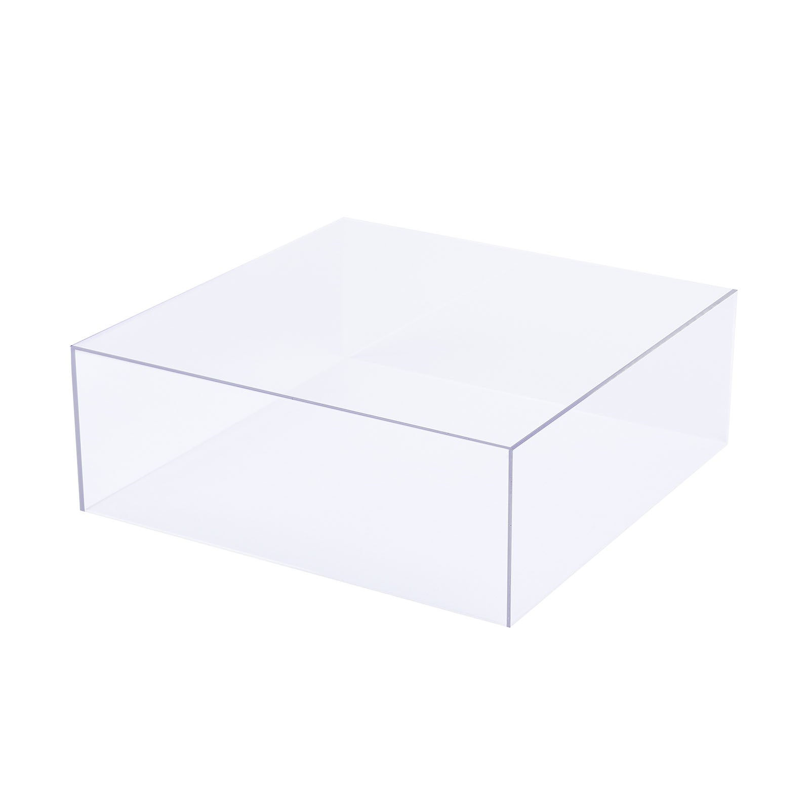 Acrylic Cake Box Stand Pedestal Riser Transparent Clear - Display for Desserts and Events 14x14