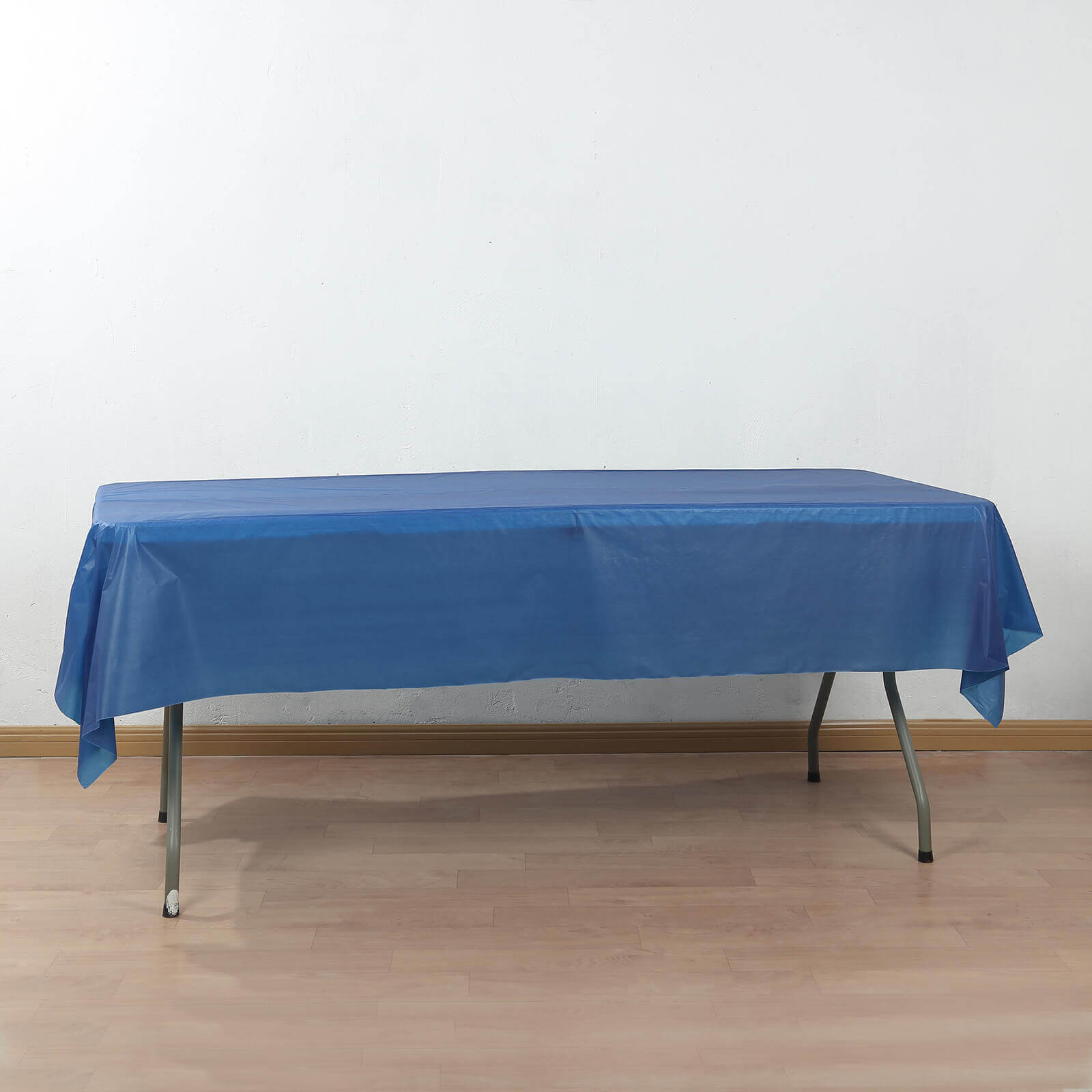 Plastic Table Cover Roll Navy Blue with Slide Cutter - Customizable Disposable Tablecloth Roll 54x300ft