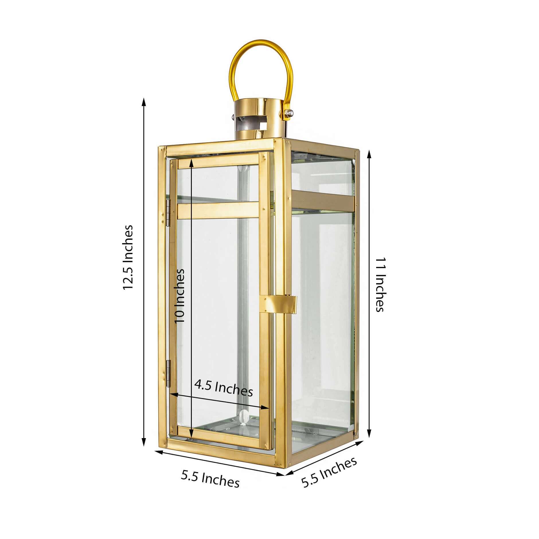 Stainless Steel Candle Lantern Vintage Top Design Gold - Outdoor Metal Patio Lantern Centerpiece 12