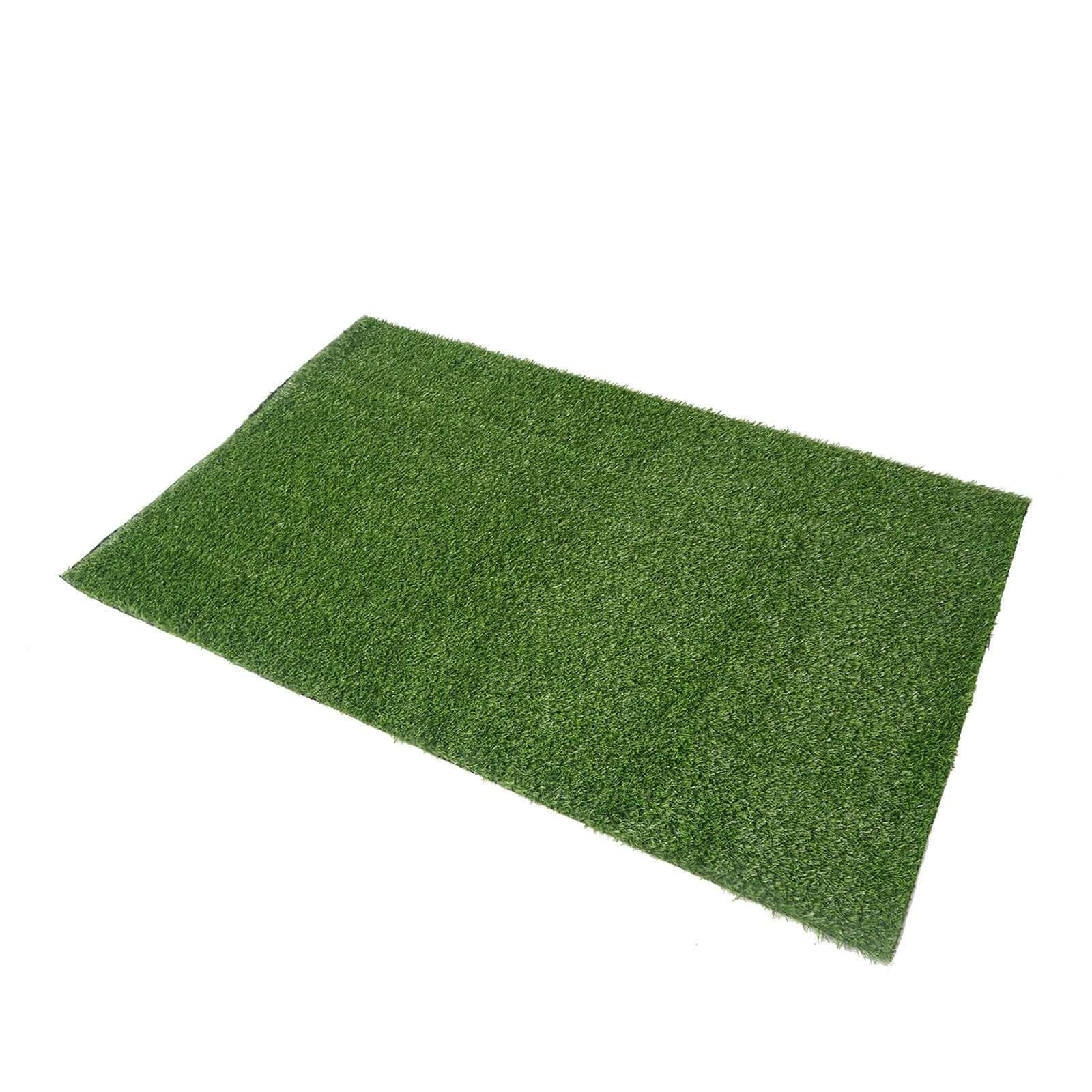 Synthetic Garden Mat Artificial Grass Rug Green - Versatile Landscape Turf for Indoor and Outdoor Use 5ftx3ft