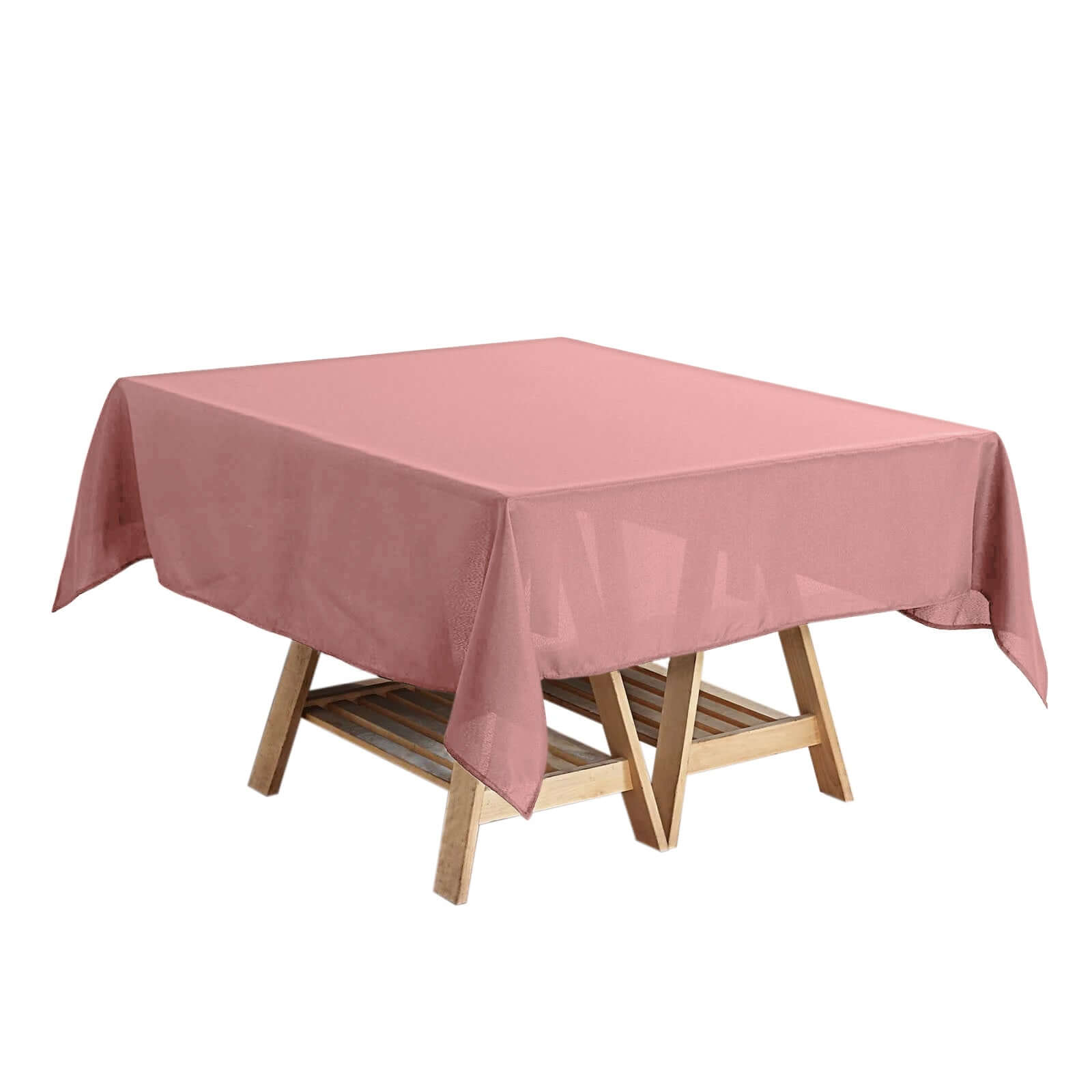 Polyester Square 54x54 Tablecloth Dusty Rose - Wrinkle-Resistant & Durable Table Cover