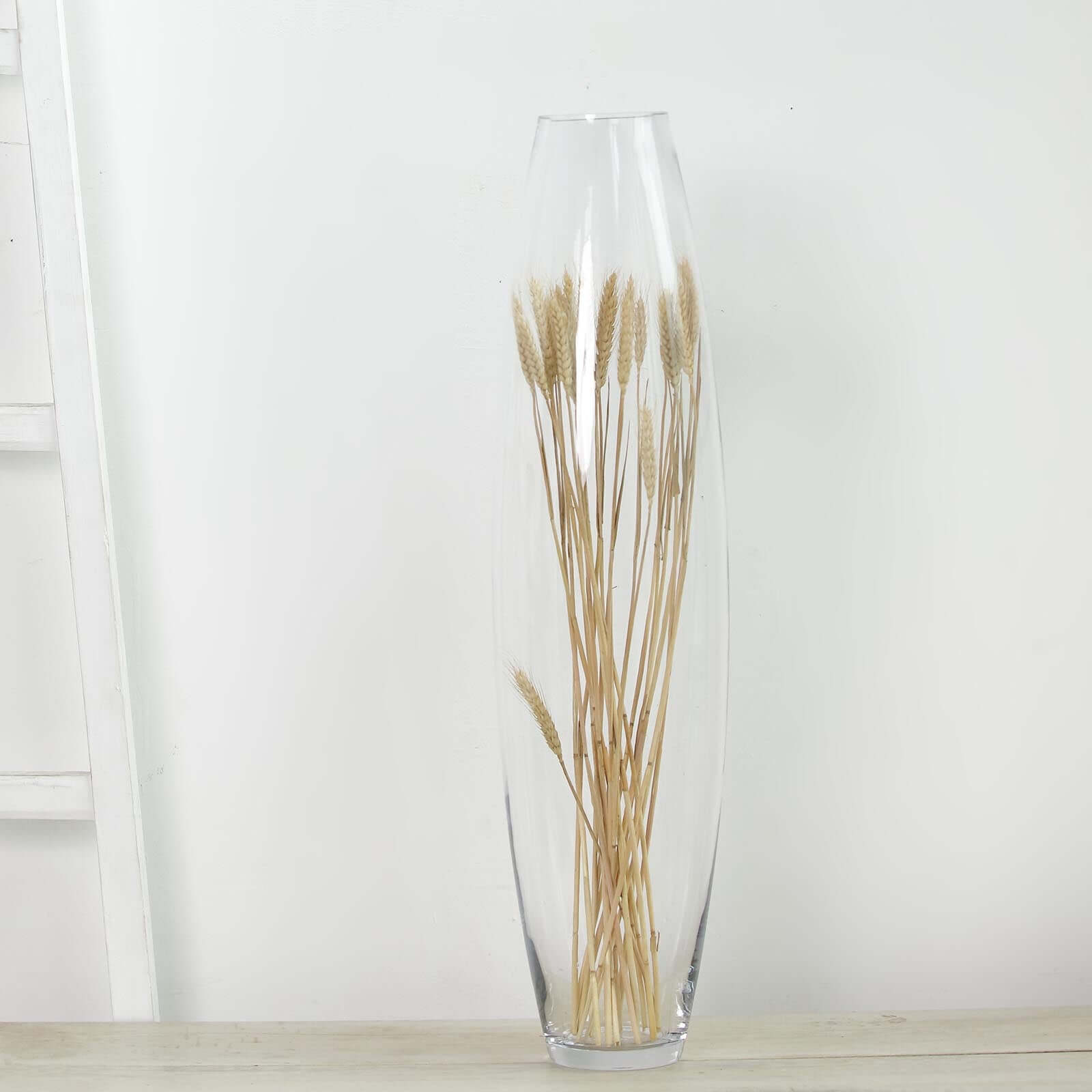 Glass Vase Cylinder Design Tapered Clear - Durable Heavy Duty Flower Centerpiece for Events 31