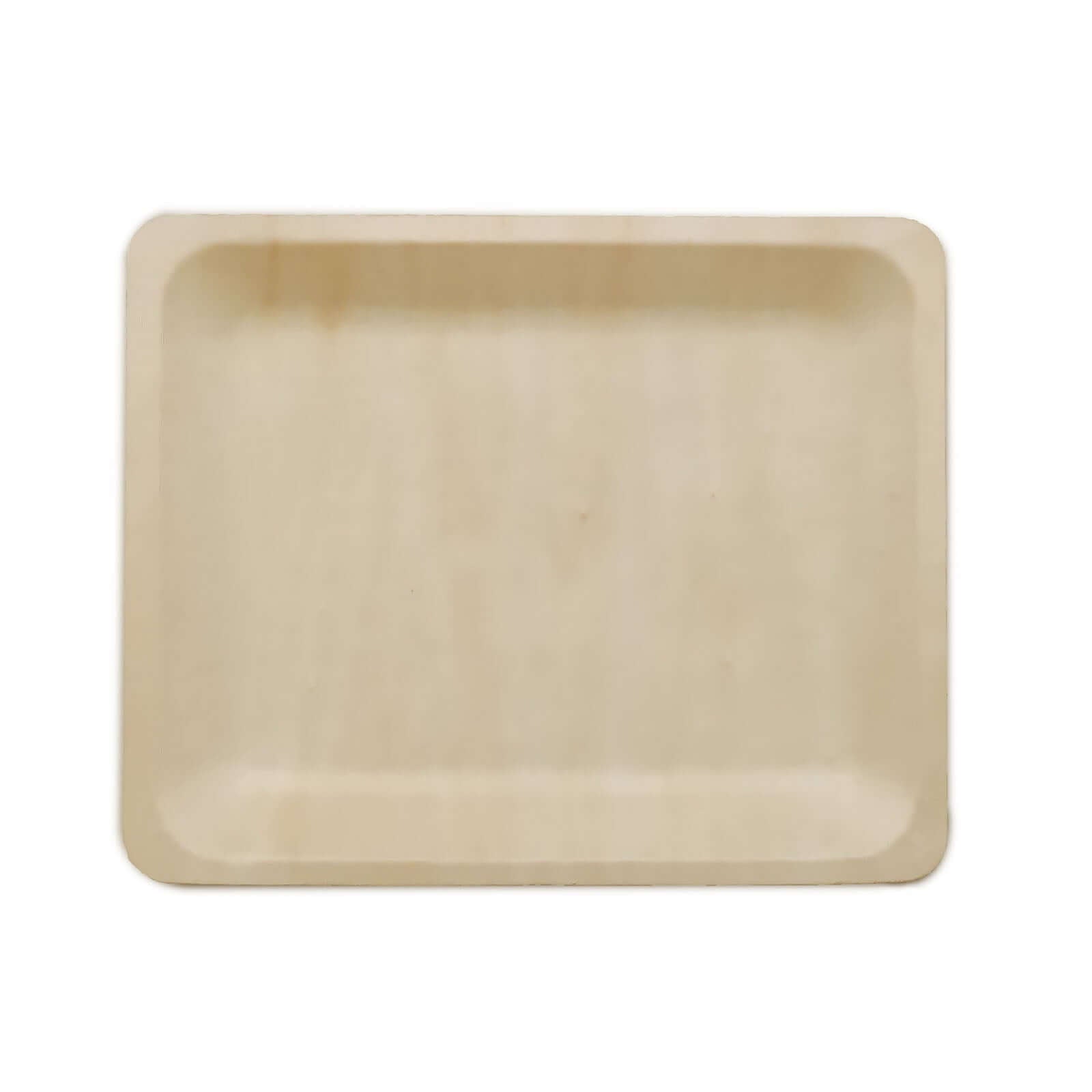 12-Pack Birchwood 8x10 Rectangle Dinner Plates - Natural Eco Friendly Wooden Disposable Plates for Farmhouse-Style Events, Parties & Gatherings