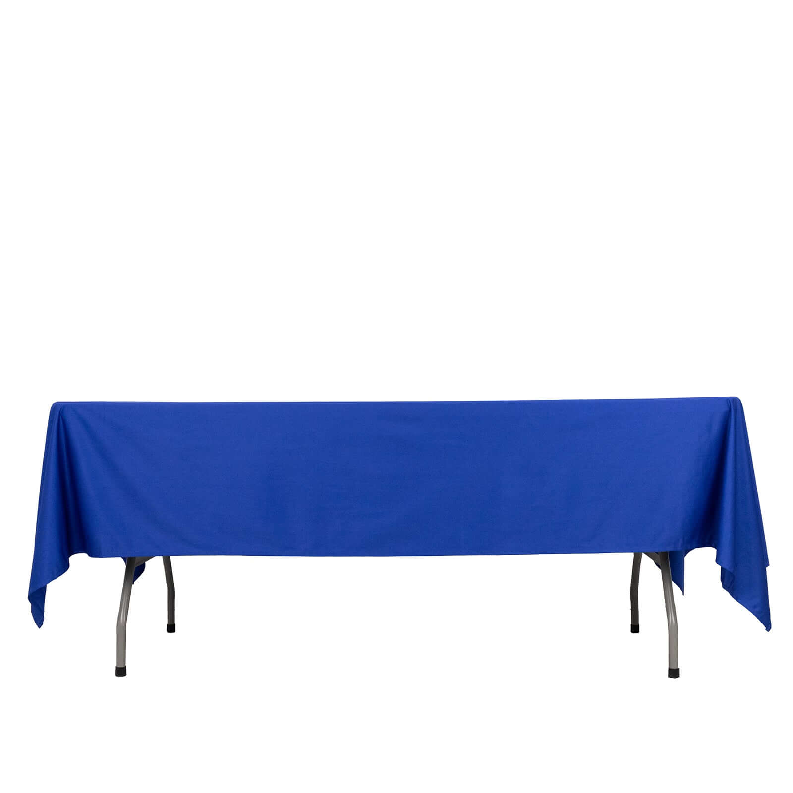 Premium Scuba Rectangular 60x102 Tablecloth Royal Blue - Wrinkle Free & Stain Resistant Table Cover